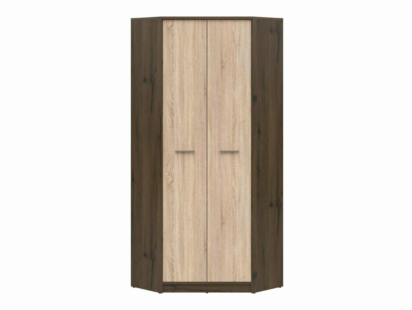 Dulap de colț Novsore 119 (Stejar închis + Stejar Sonoma)
