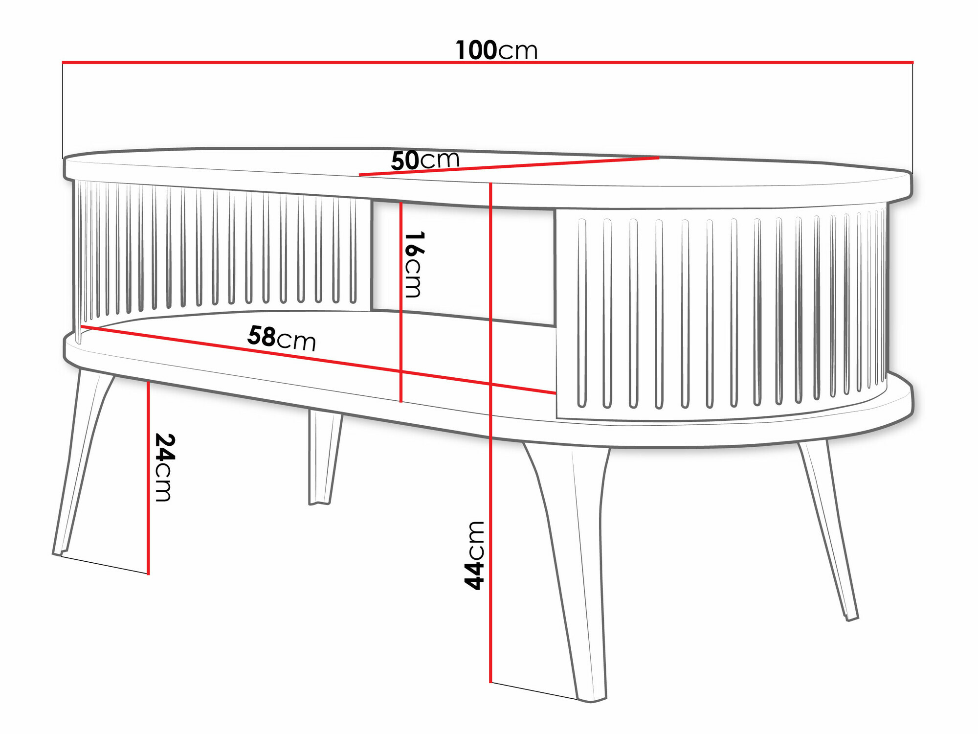 Măsuță de cafea Vitum III (Negru + Stejar Craft auriu)