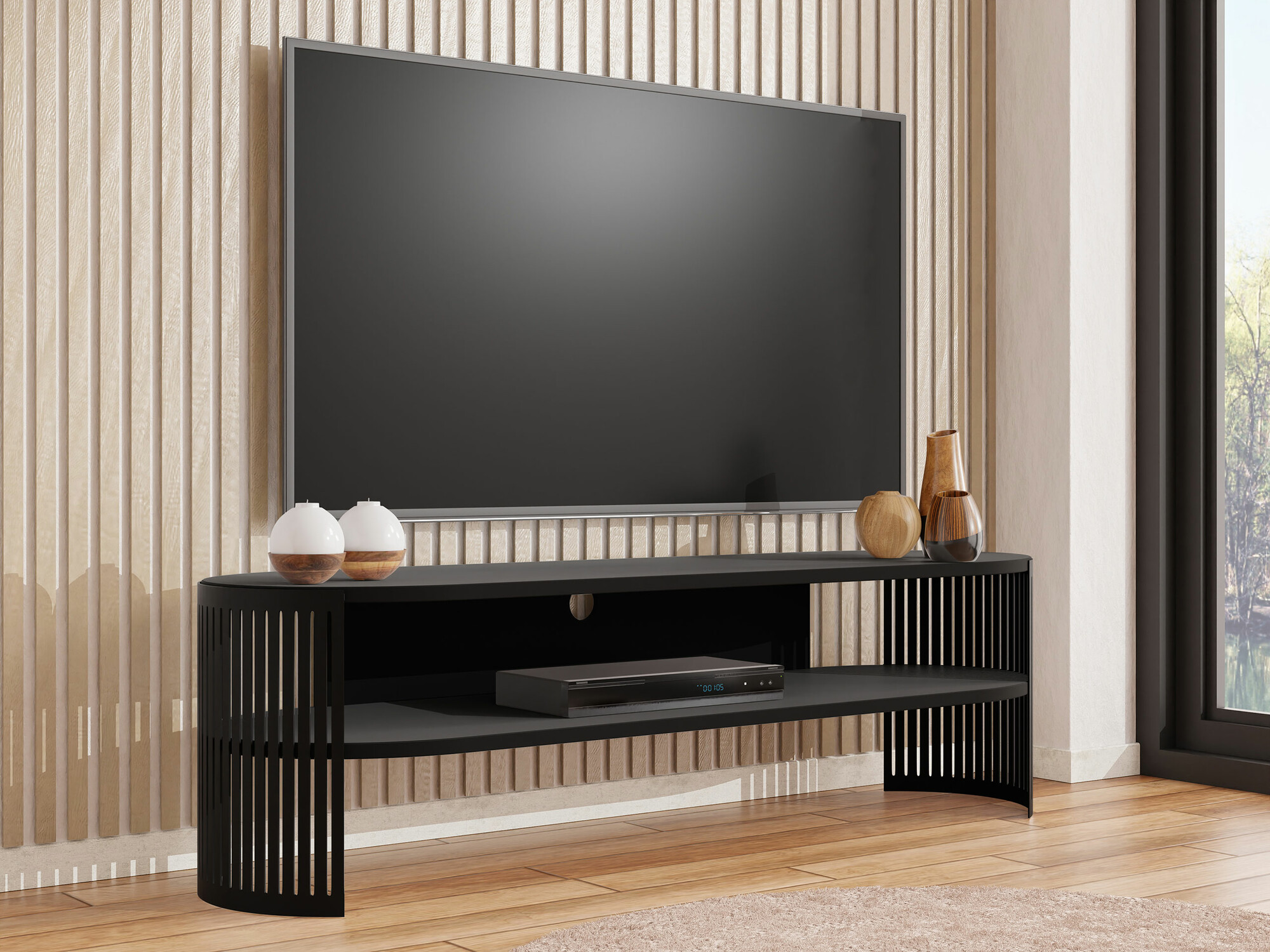 Comodă TV Civer (Negru)