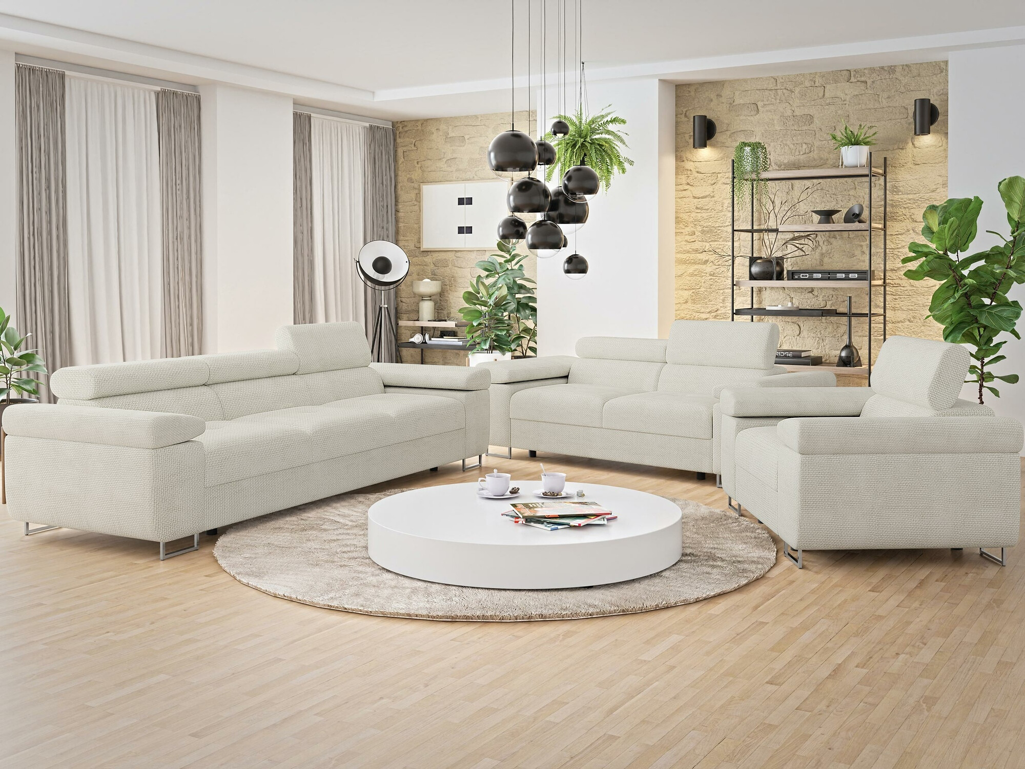 Canapea extensibilă Comfivo Vinetum (Flow 06)