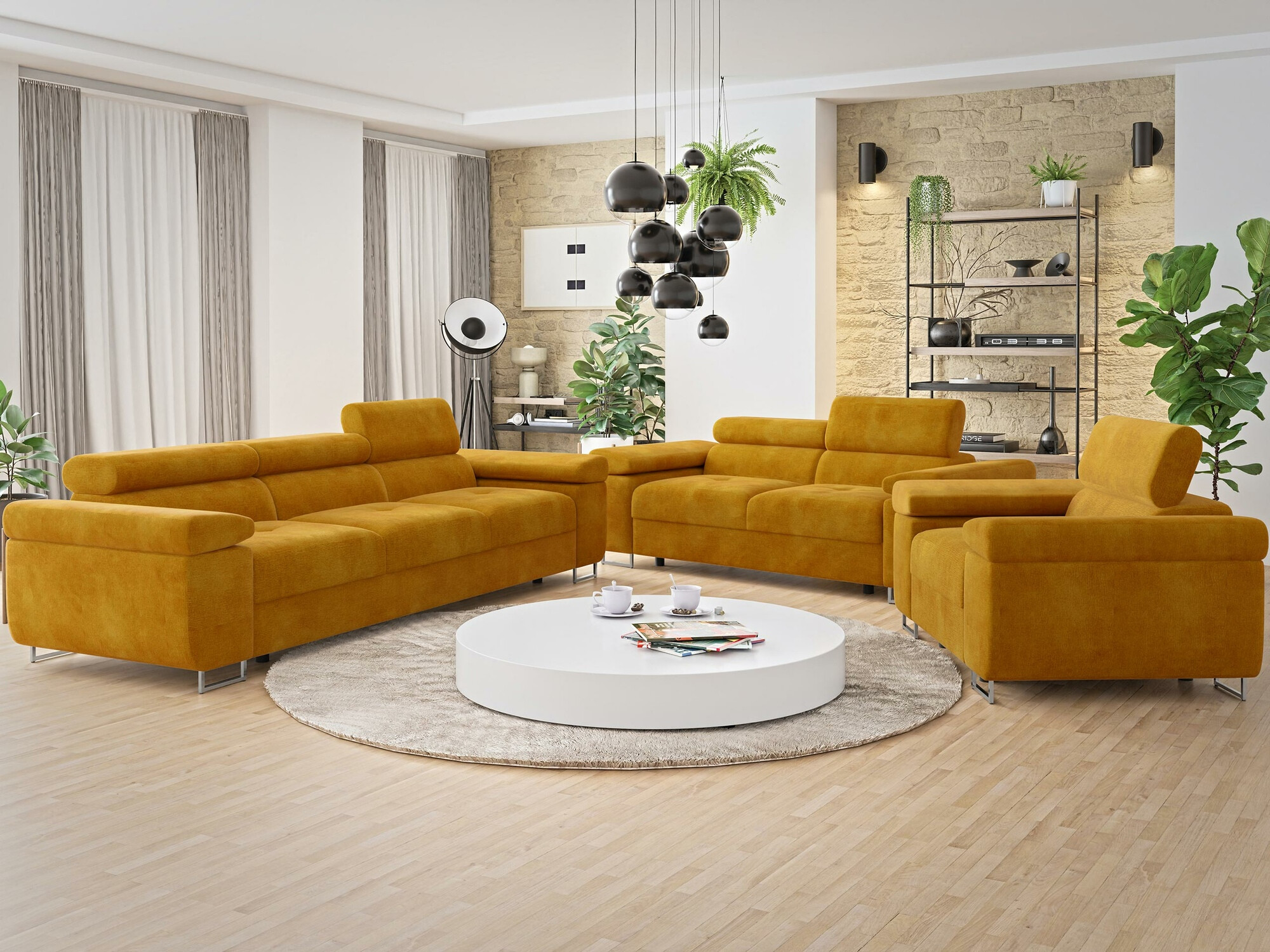 Canapea extensibilă Comfivo Vinetum (Wave 05)