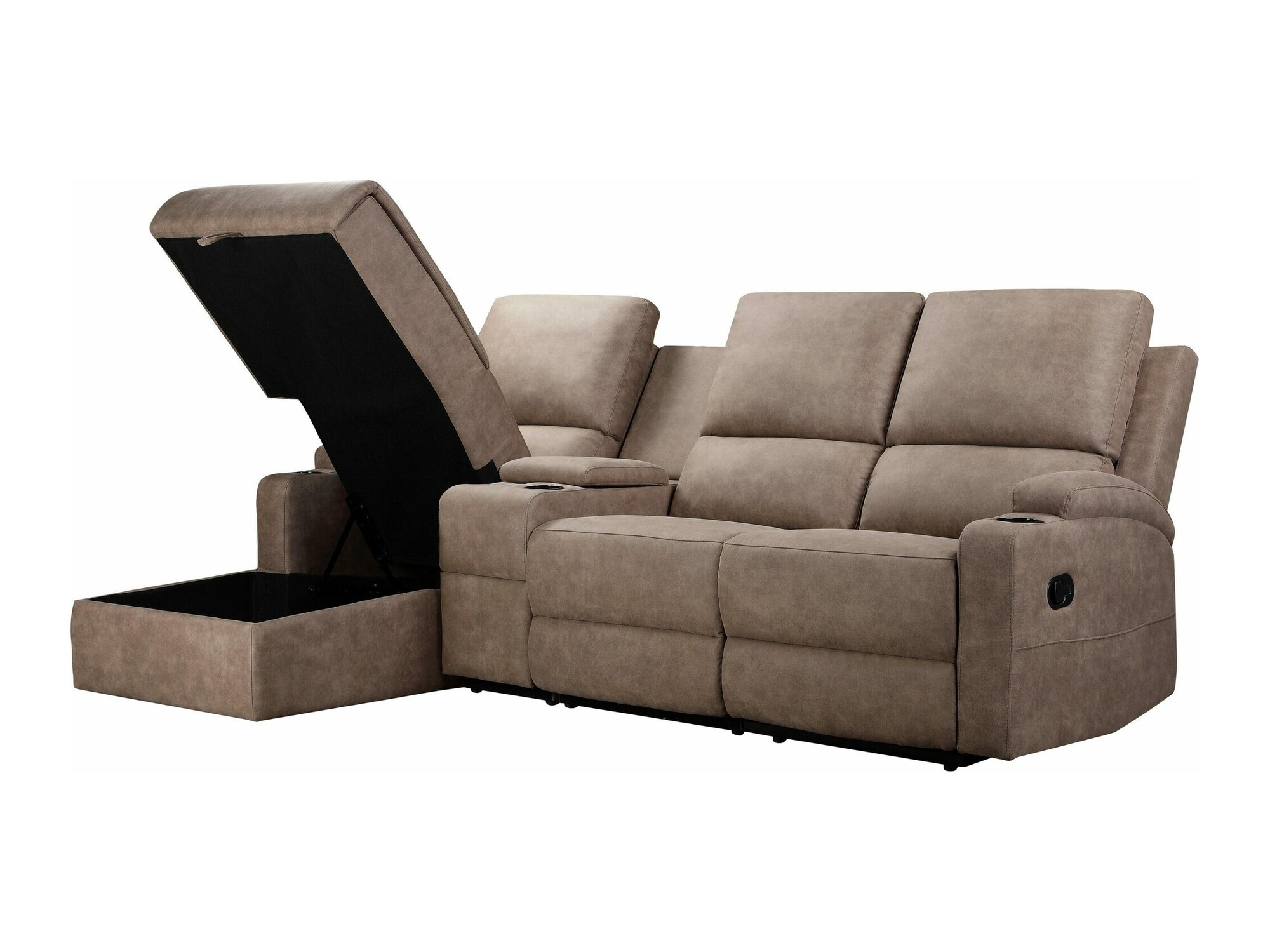 Colțar cu recliner Denton 1368 (Taupe)
