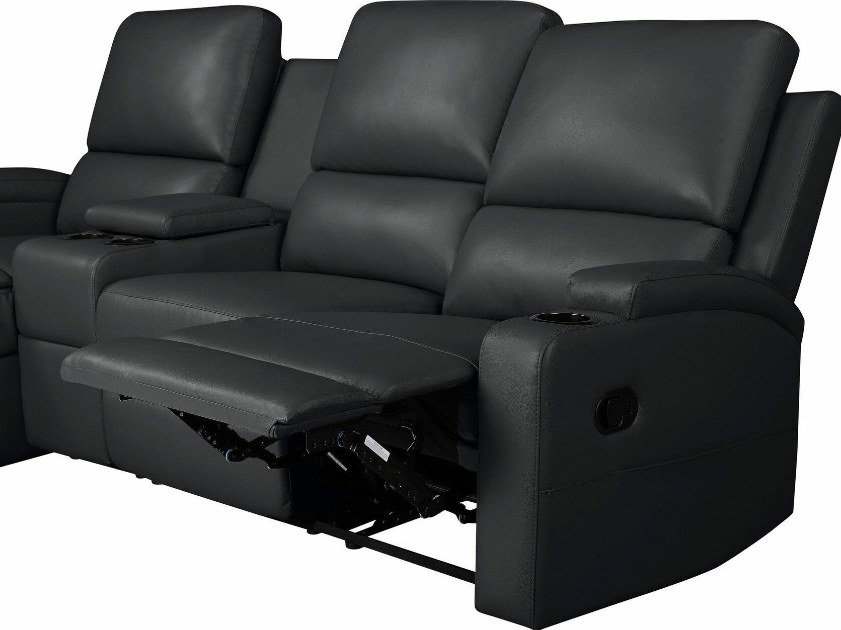 Colțar cu recliner Denton 1368 (Negru)