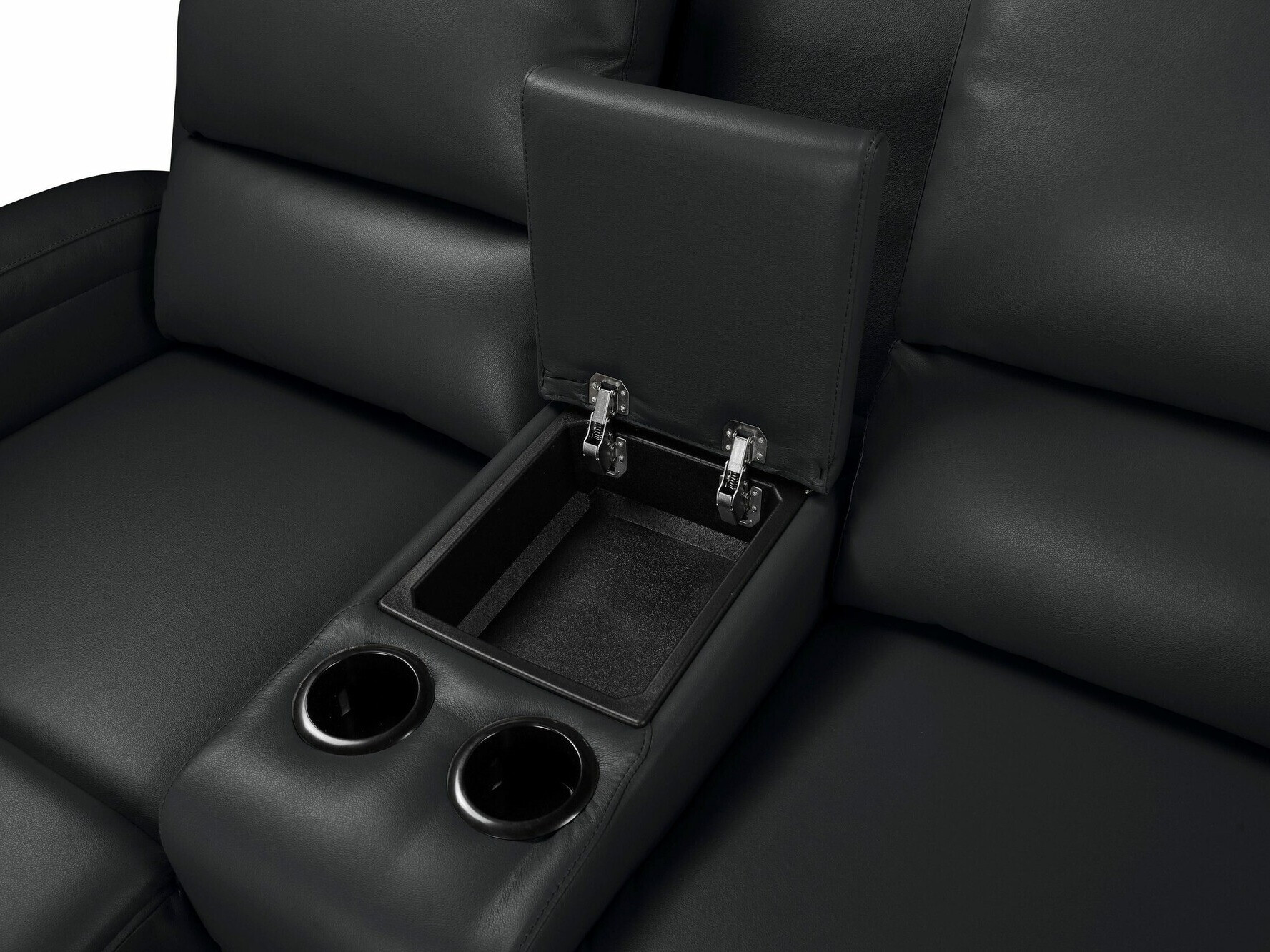 Colțar cu recliner Denton 1368 (Negru)