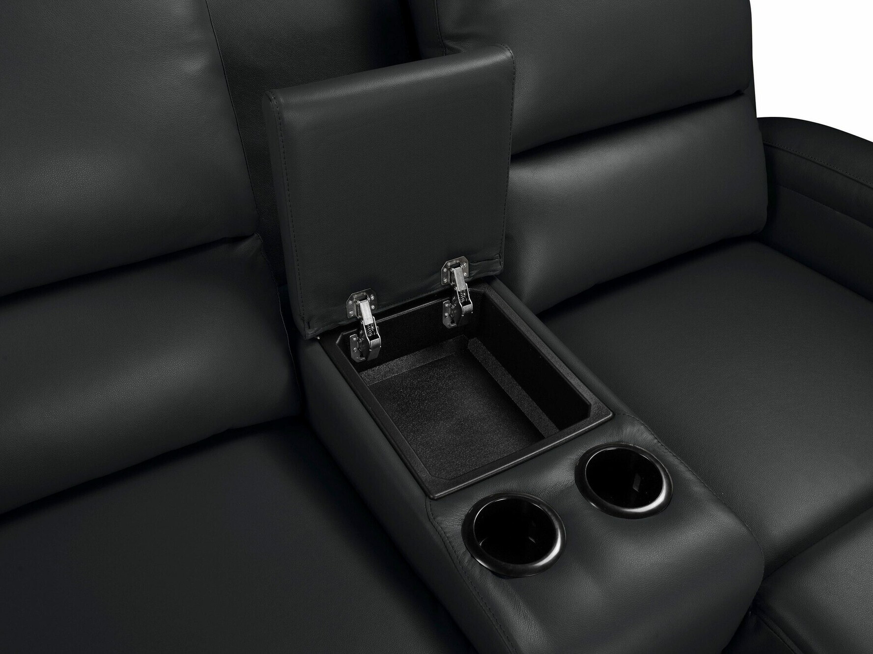 Colțar cu recliner Denton 1368 (Negru)