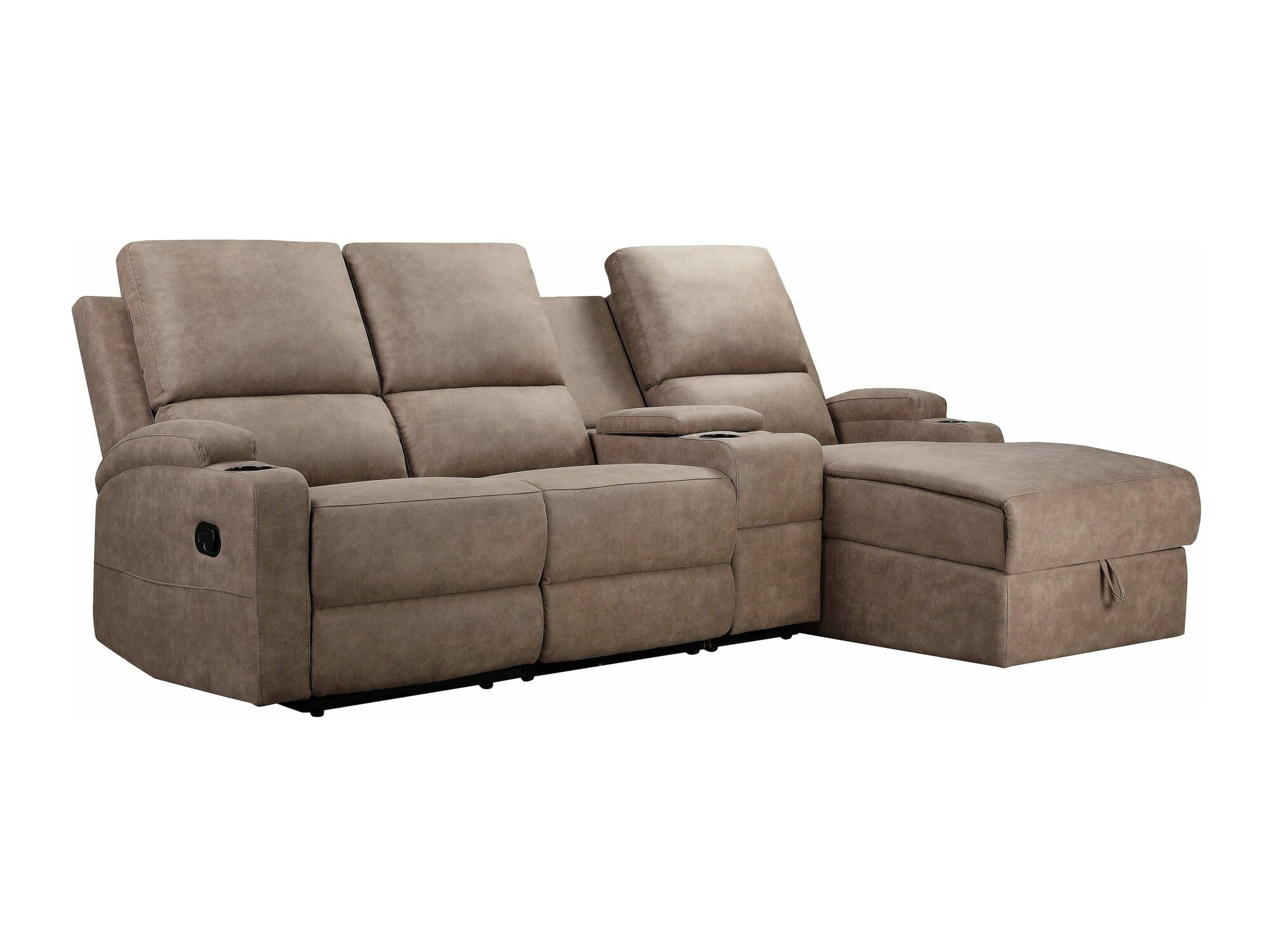 Colțar cu recliner Denton 1368 (Taupe)