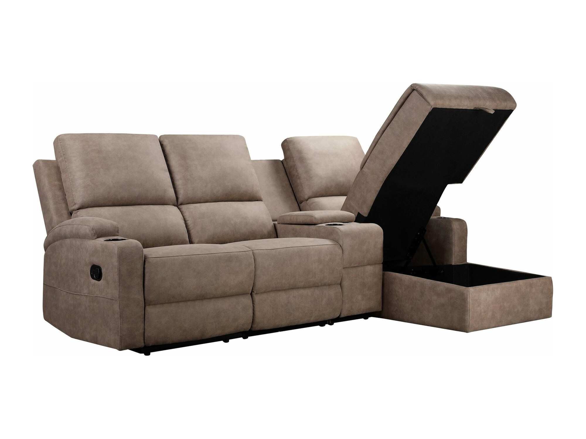 Colțar cu recliner Denton 1368 (Taupe)