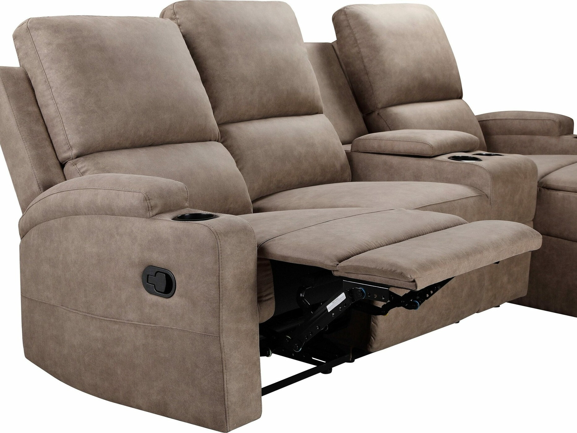 Colțar cu recliner Denton 1368 (Taupe)