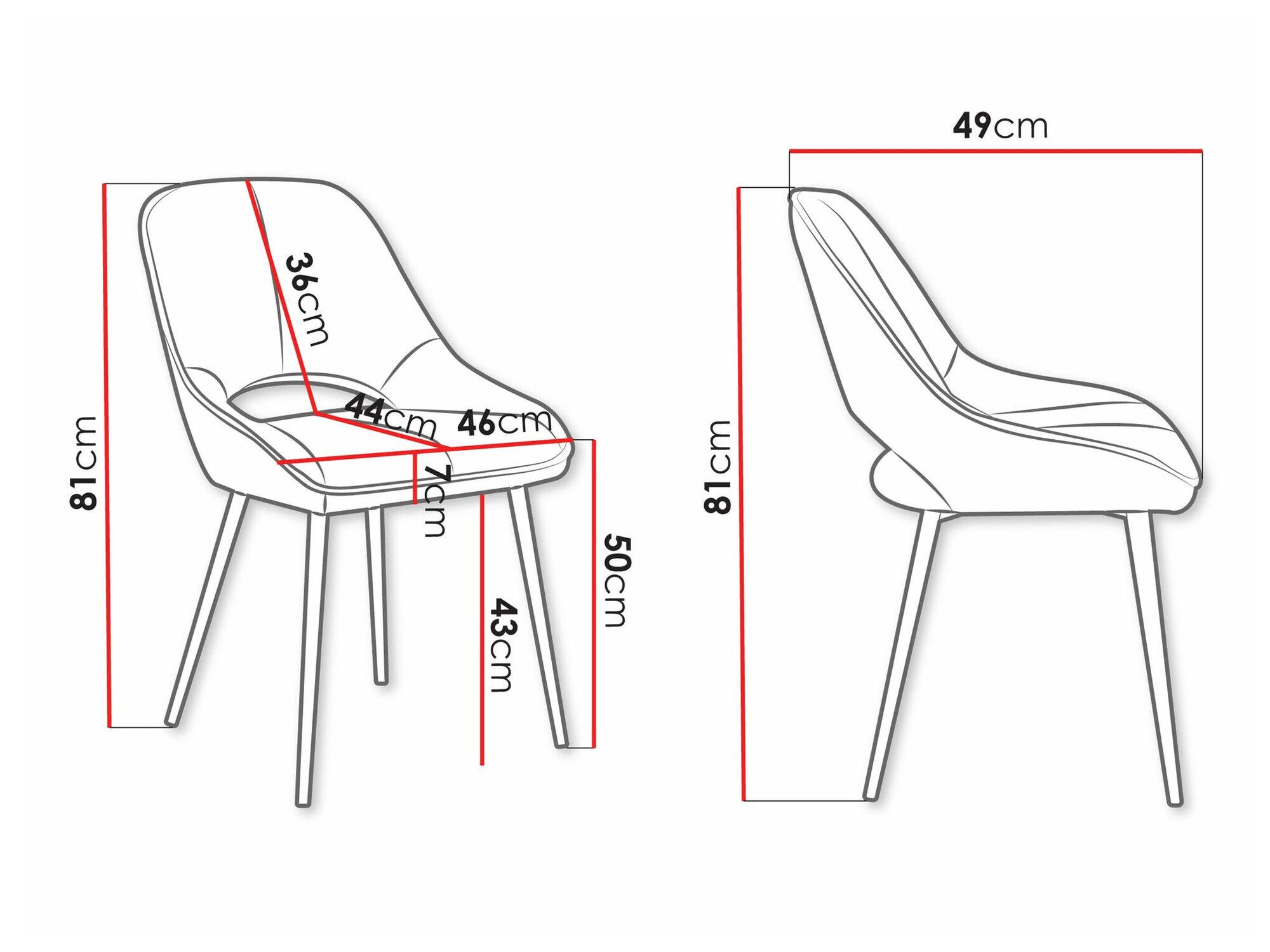 Scaun Comfivo Hilaritas XII (Negru)