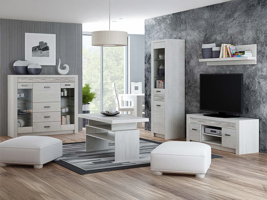 Set de living Serfeno 122 (Mestesug alb)