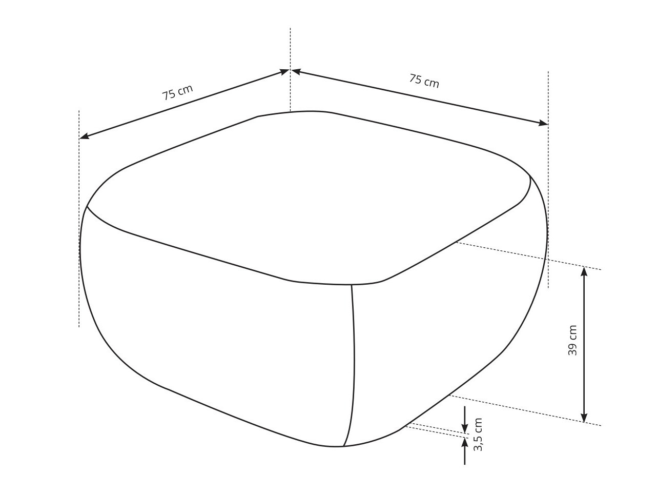Taburet tapițat Kingston 141 (Abriamo 01)