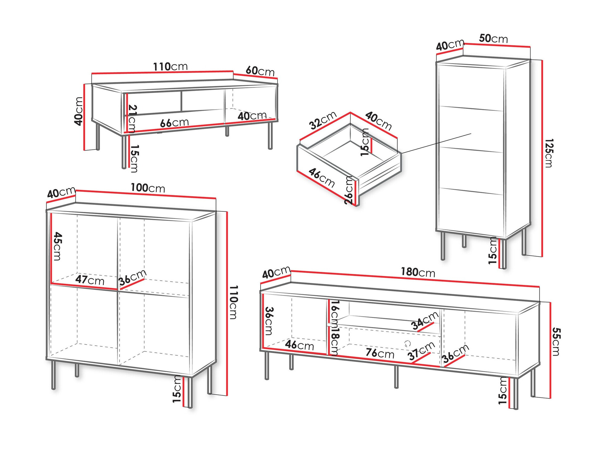 Set de living Tolete 108 (Bej)