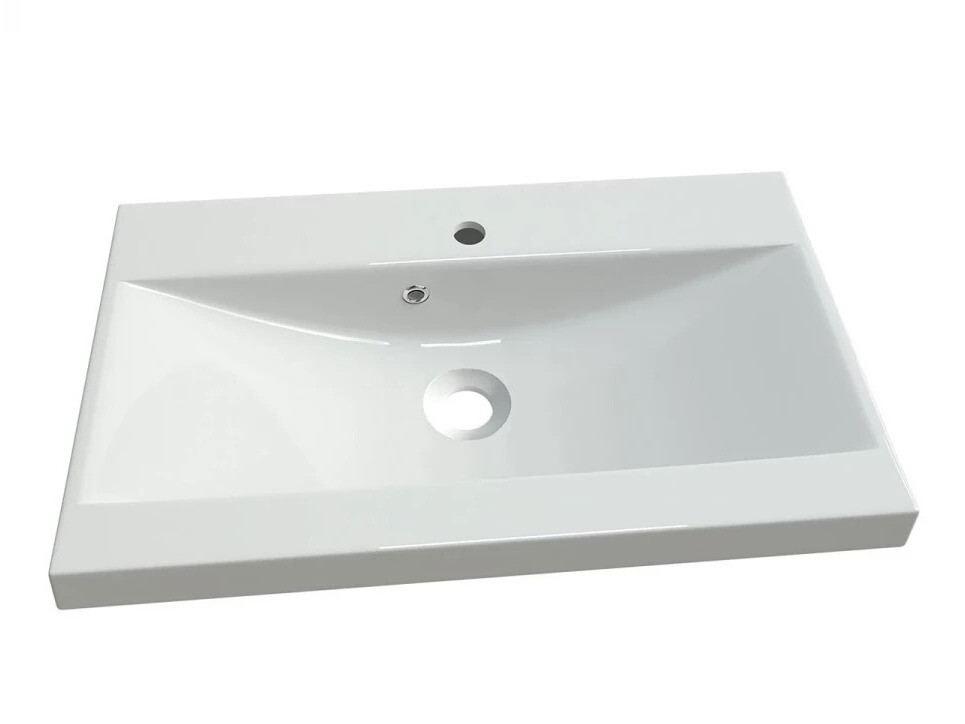 Cabinet atârnat pentru baie Velum (Alb + Stejar artizan)