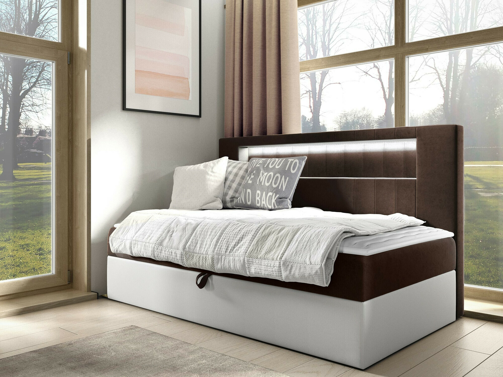 Pat boxspring Lucus IV (Soft 017 + Fresh 4)