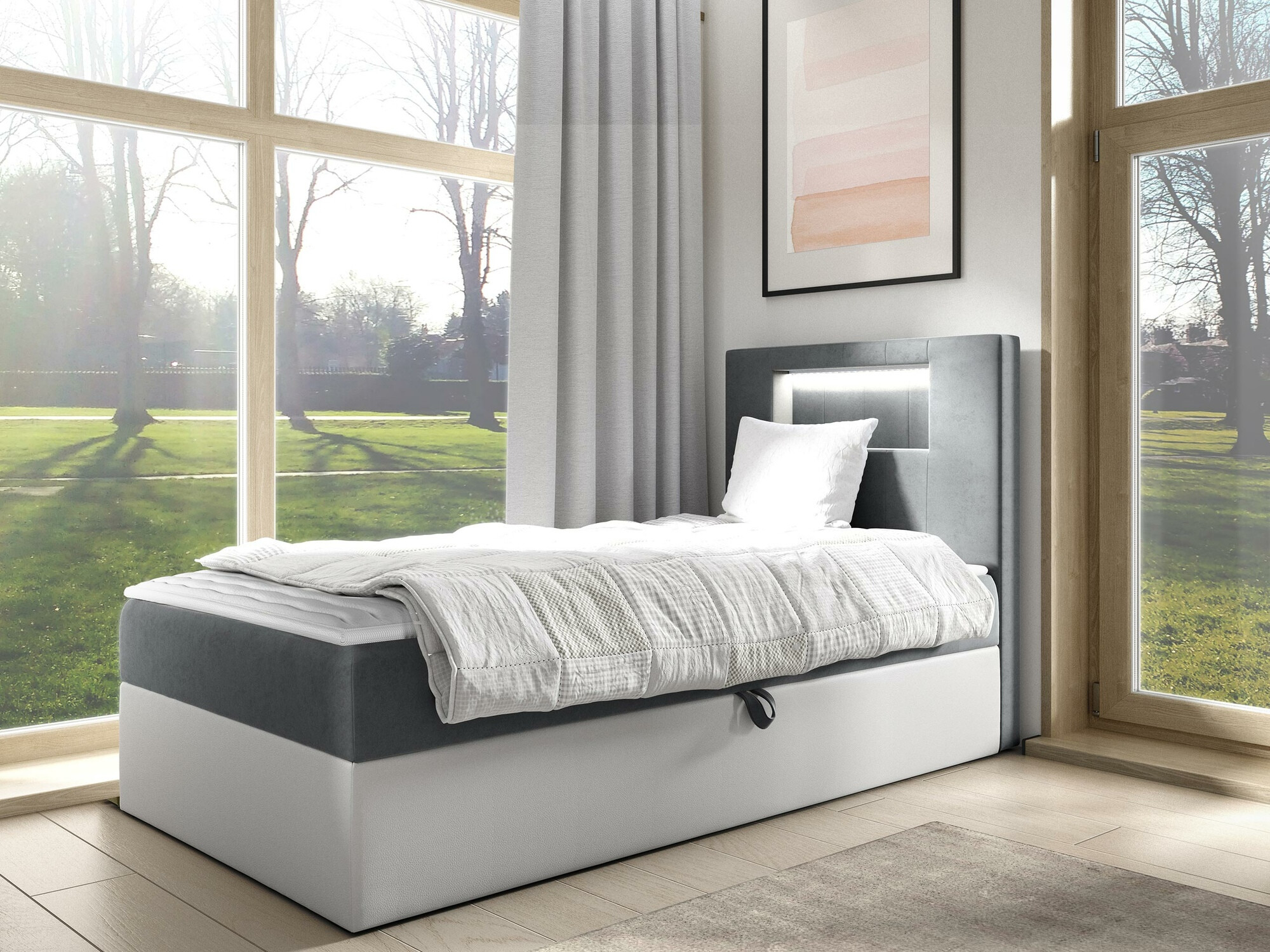 Pat boxspring Lucus V (Soft 017 + Fresh 14)