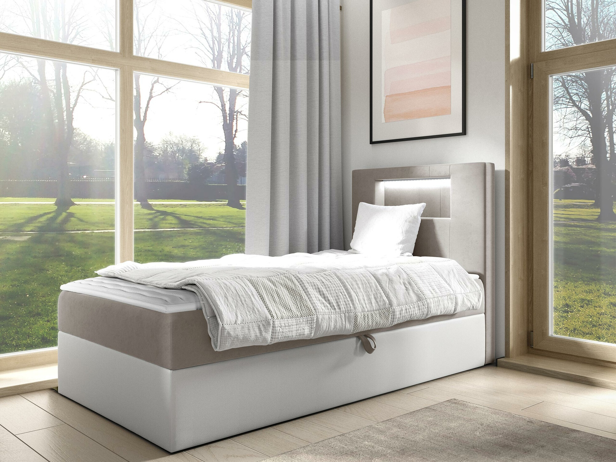 Pat boxspring Lucus V (Soft 017 + Fresh 1)