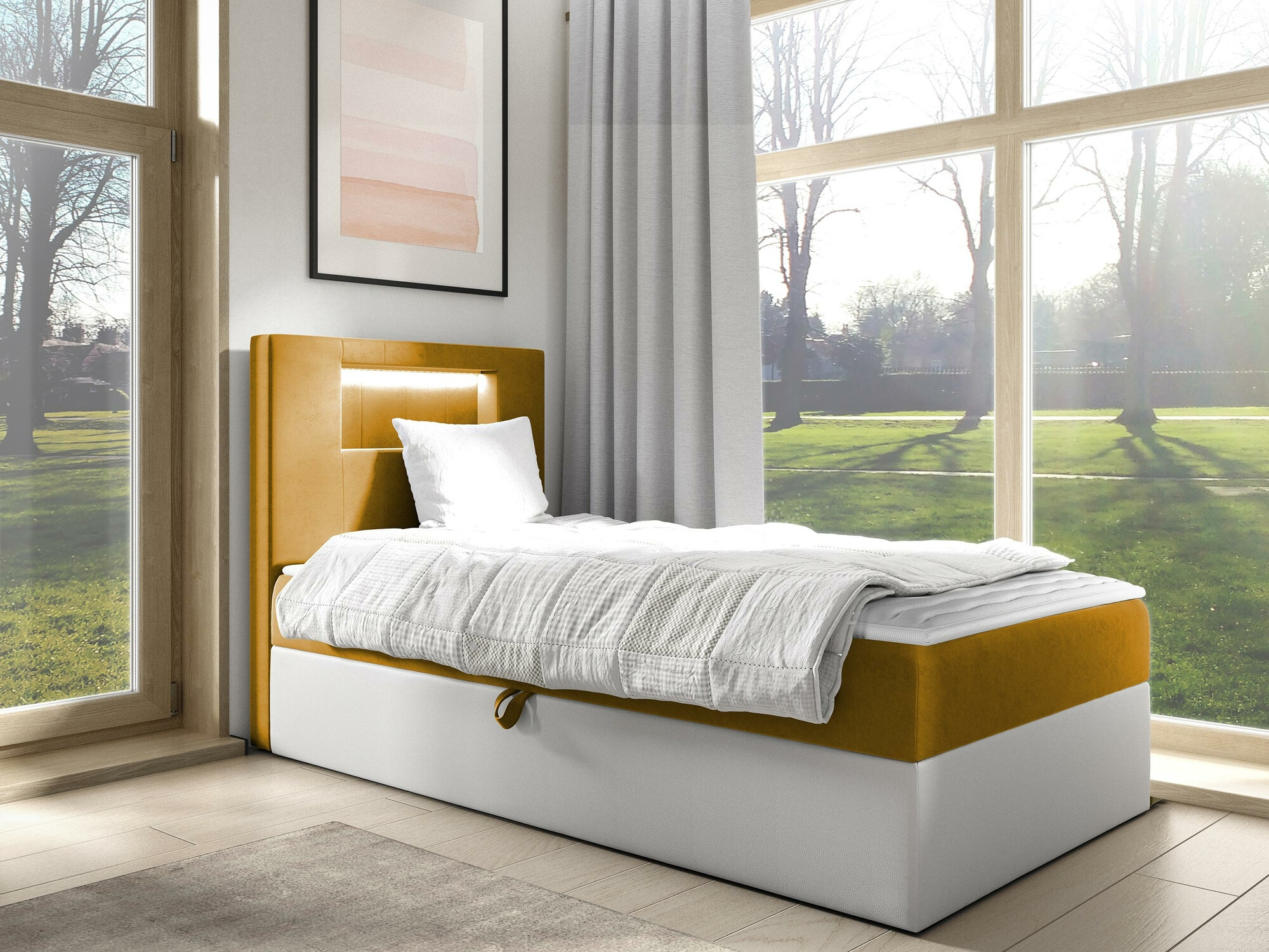 Pat boxspring Lucus V (Soft 017 + Fresh 37)