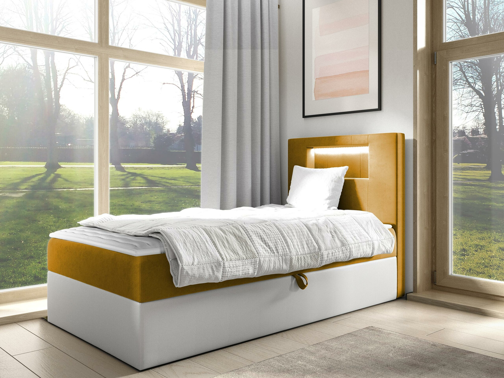 Pat boxspring Lucus V (Soft 017 + Fresh 37)