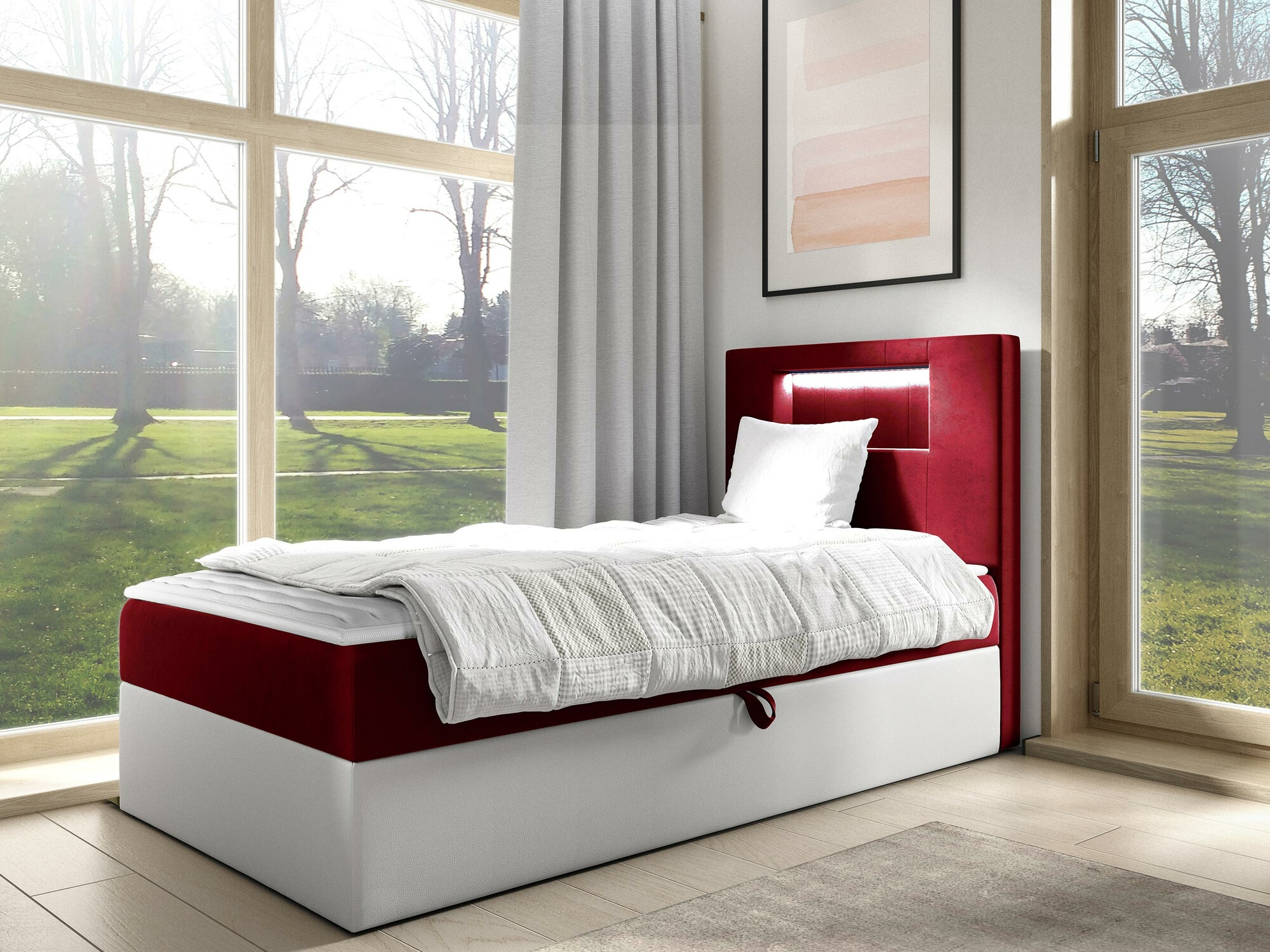 Pat boxspring Lucus V (Soft 017 + Fresh 8)