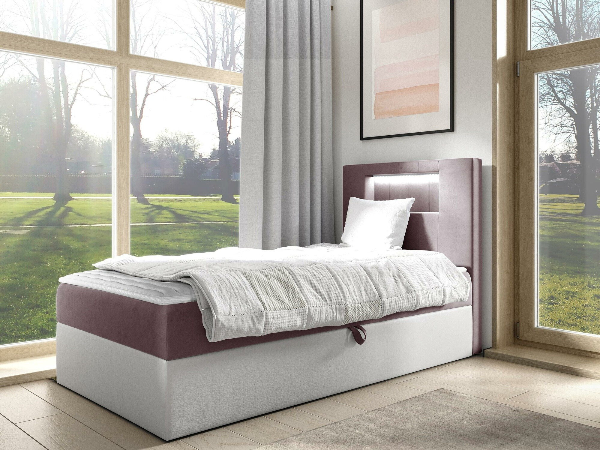 Pat boxspring Lucus V (Soft 017 + Fresh 9)