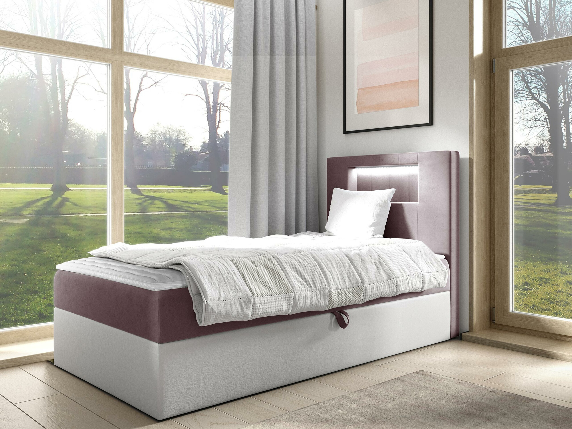Pat boxspring Lucus V (Soft 017 + Fresh 9)