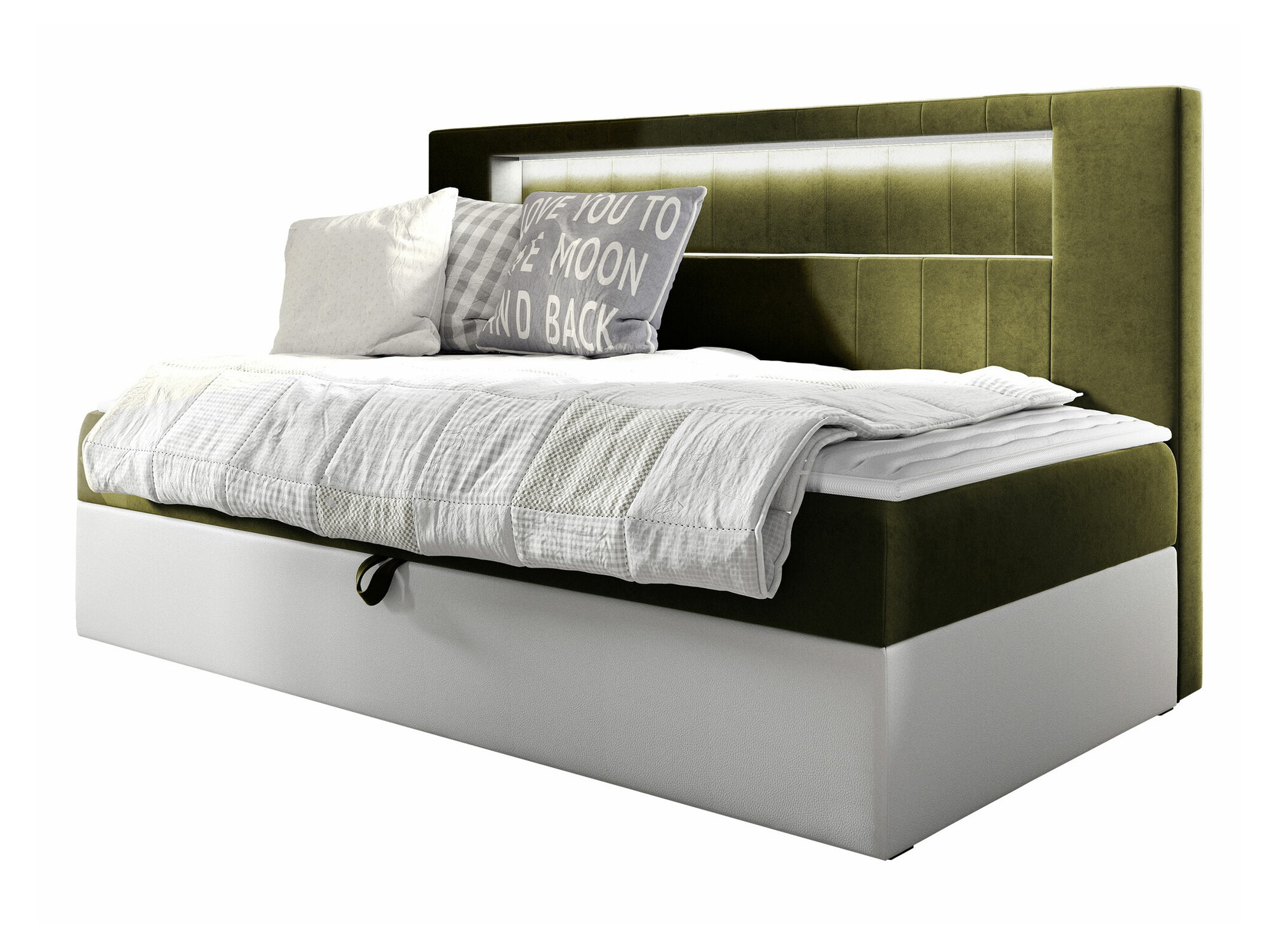 Pat boxspring Lucus IV (Soft 017 + Fresh 12)