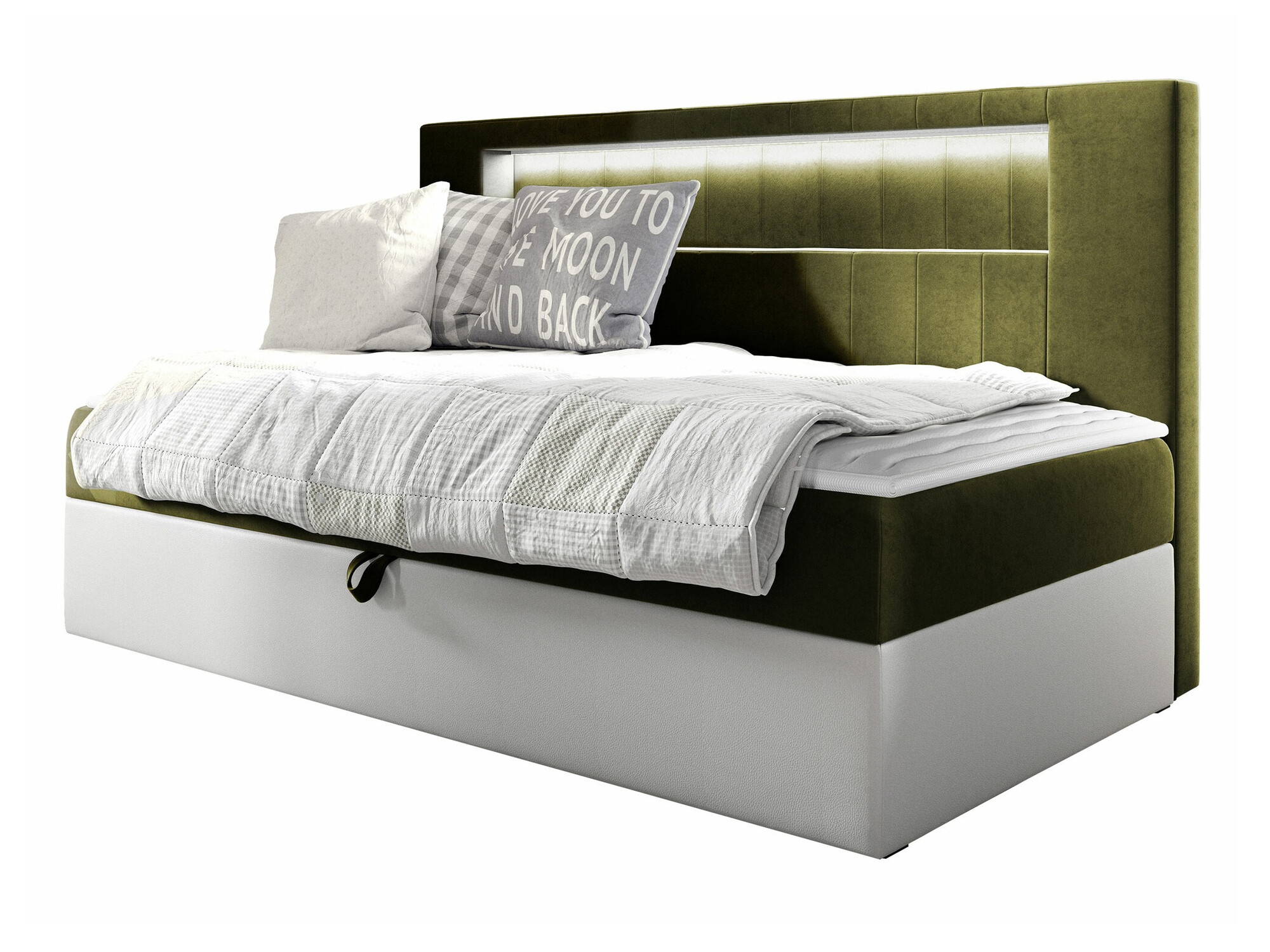 Pat boxspring Lucus IV (Soft 017 + Fresh 12)
