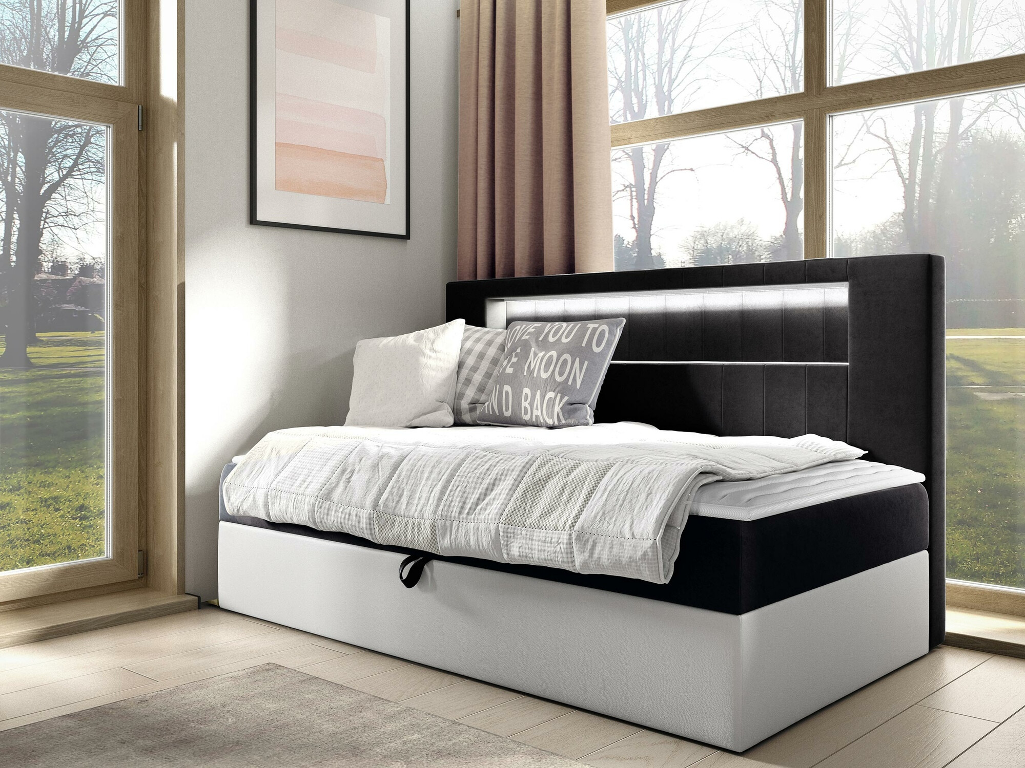 Pat boxspring Lucus IV (Soft 017 + Fresh 17)
