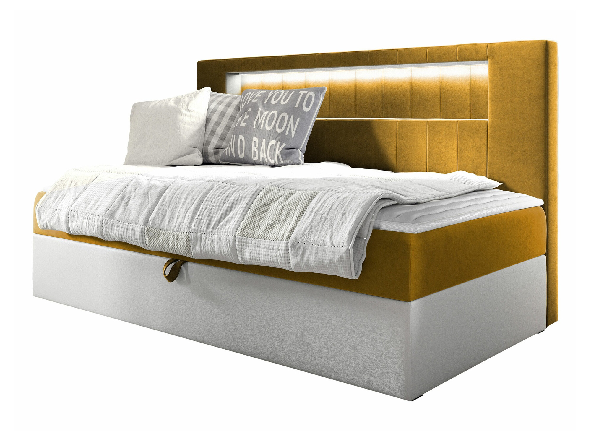 Pat boxspring Lucus IV (Soft 017 + Fresh 37)