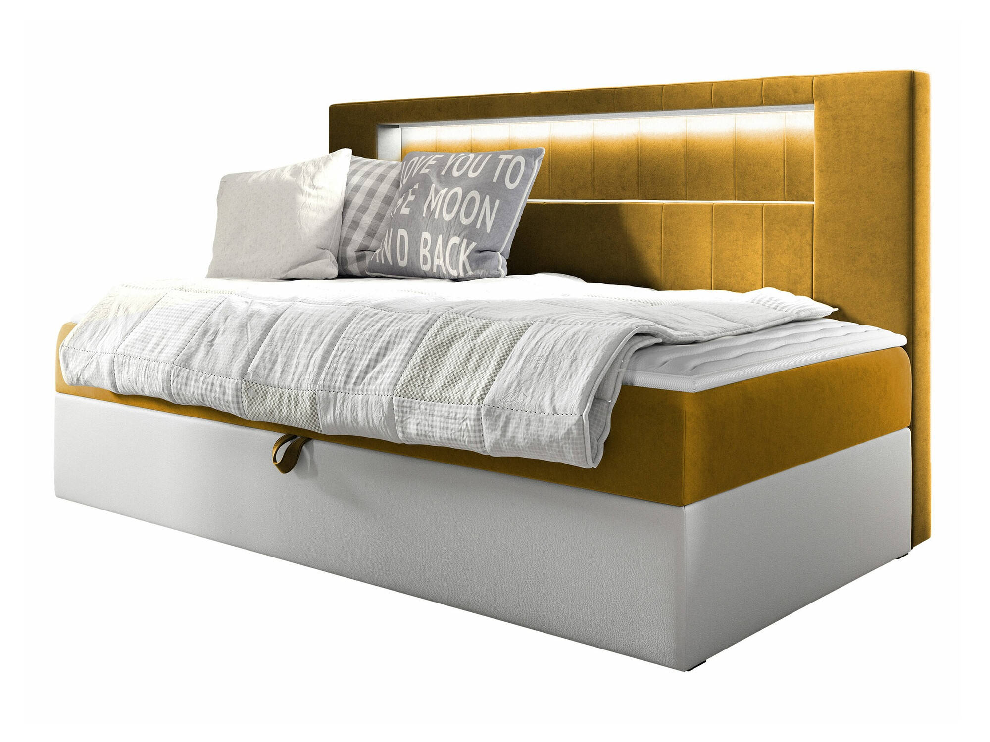Pat boxspring Lucus IV (Soft 017 + Fresh 37)