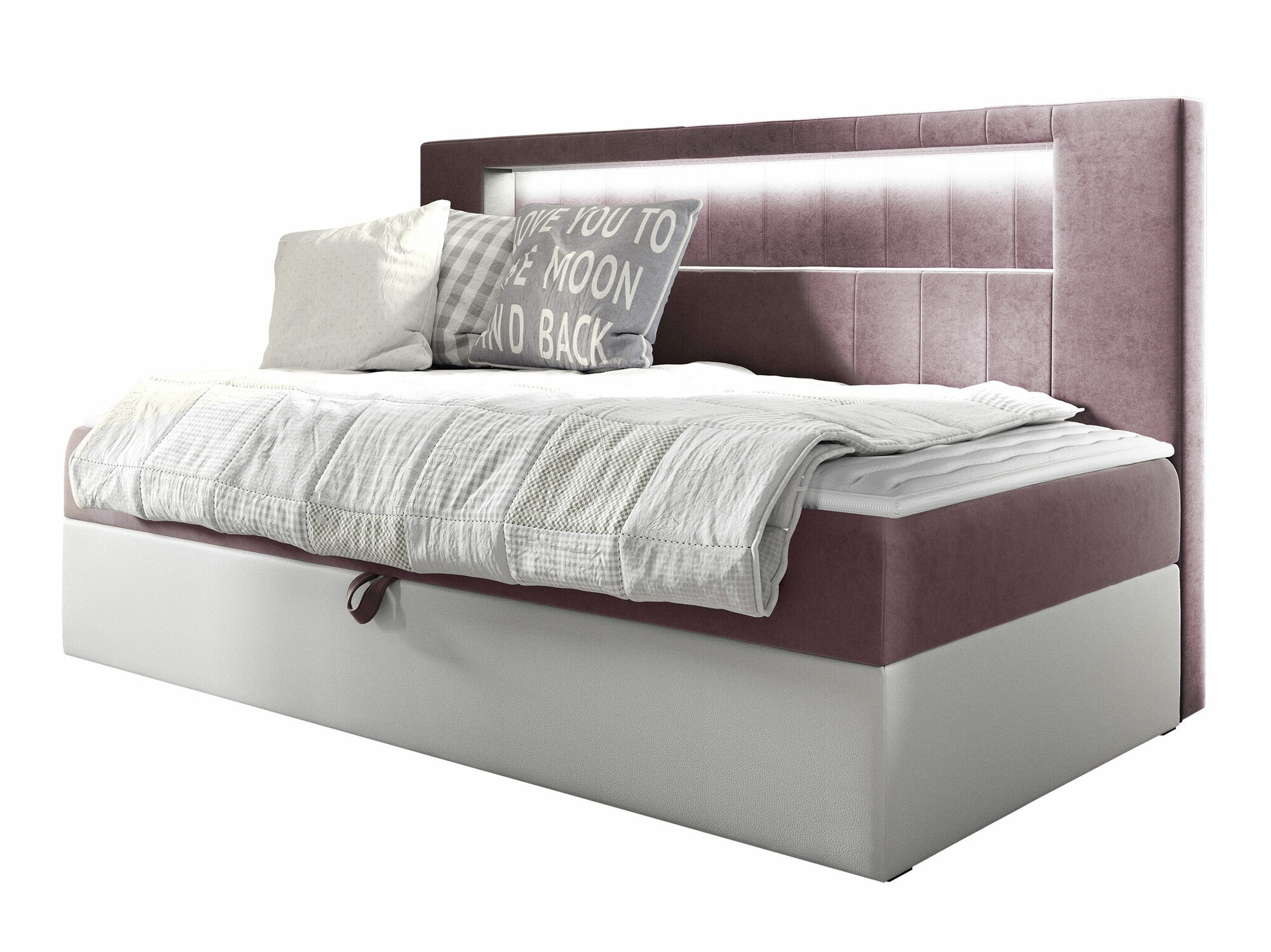 Pat boxspring Lucus IV (Soft 017 + Fresh 9)