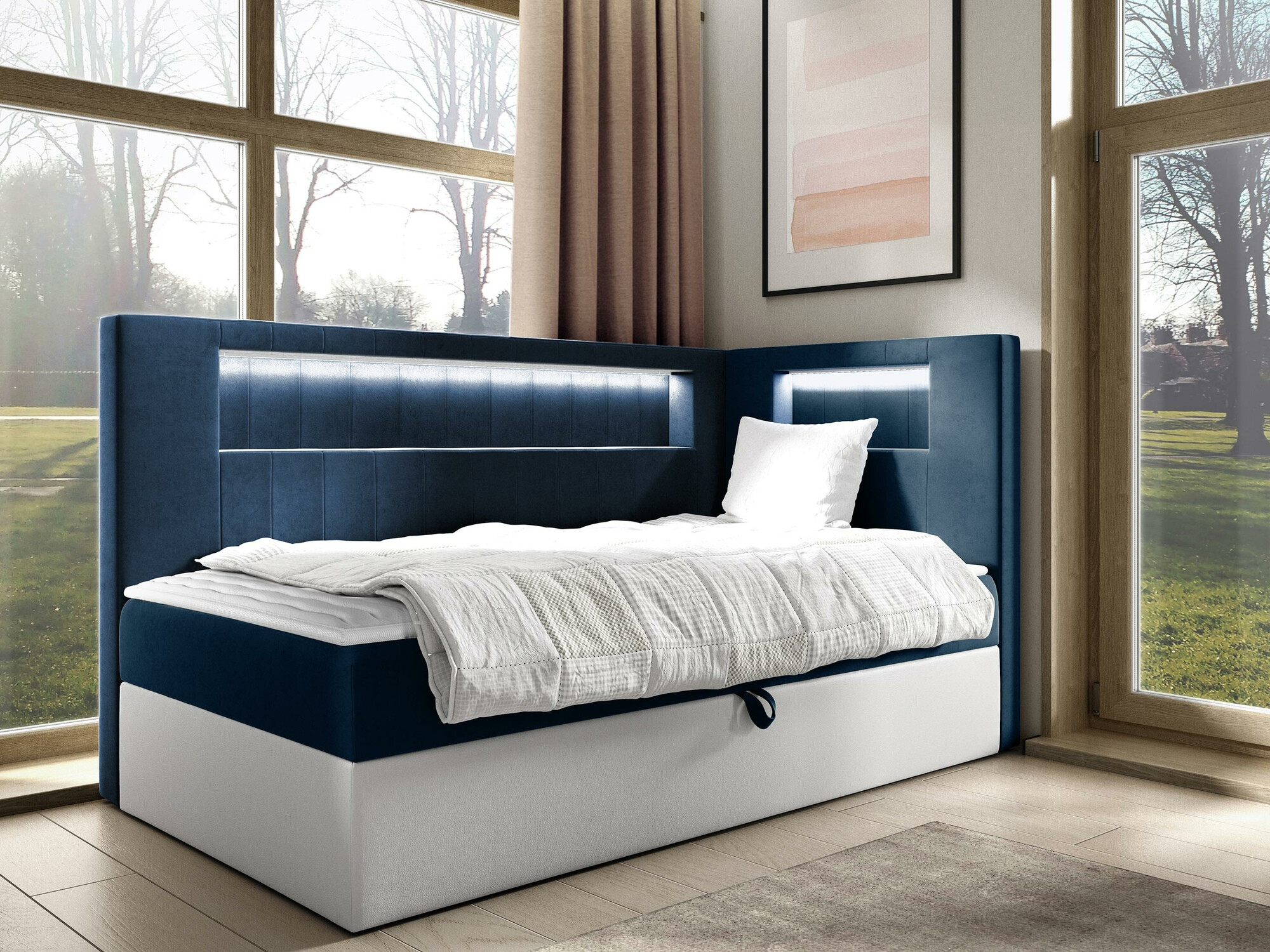 Pat boxspring Lucus VIII (Soft 017 + Fresh 11)