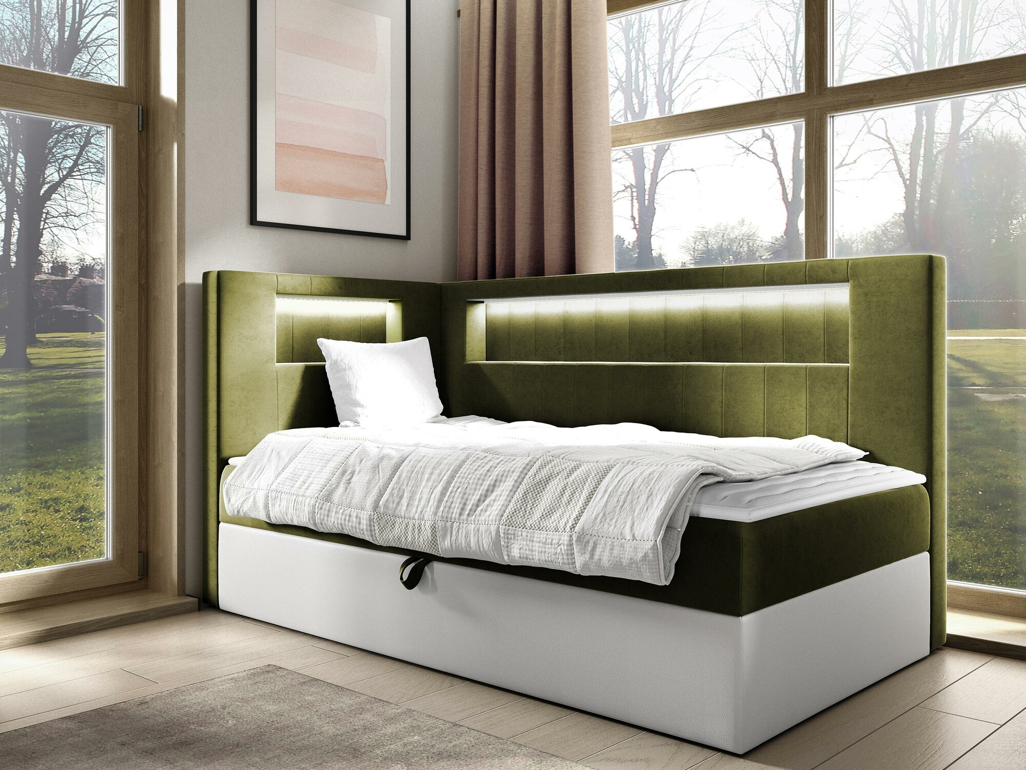 Pat boxspring Lucus VIII (Soft 017 + Fresh 12)