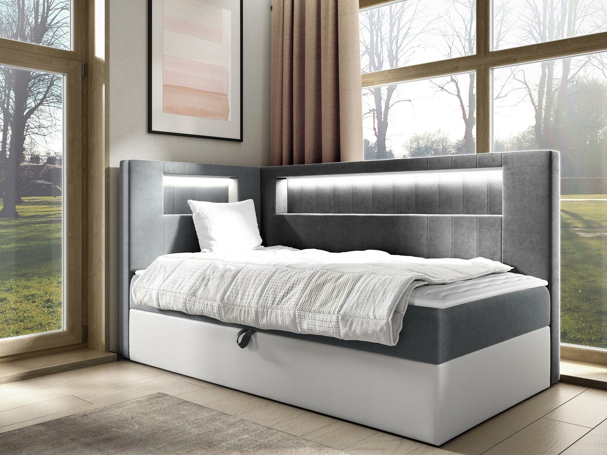 Pat boxspring Lucus VIII (Soft 017 + Fresh 14)