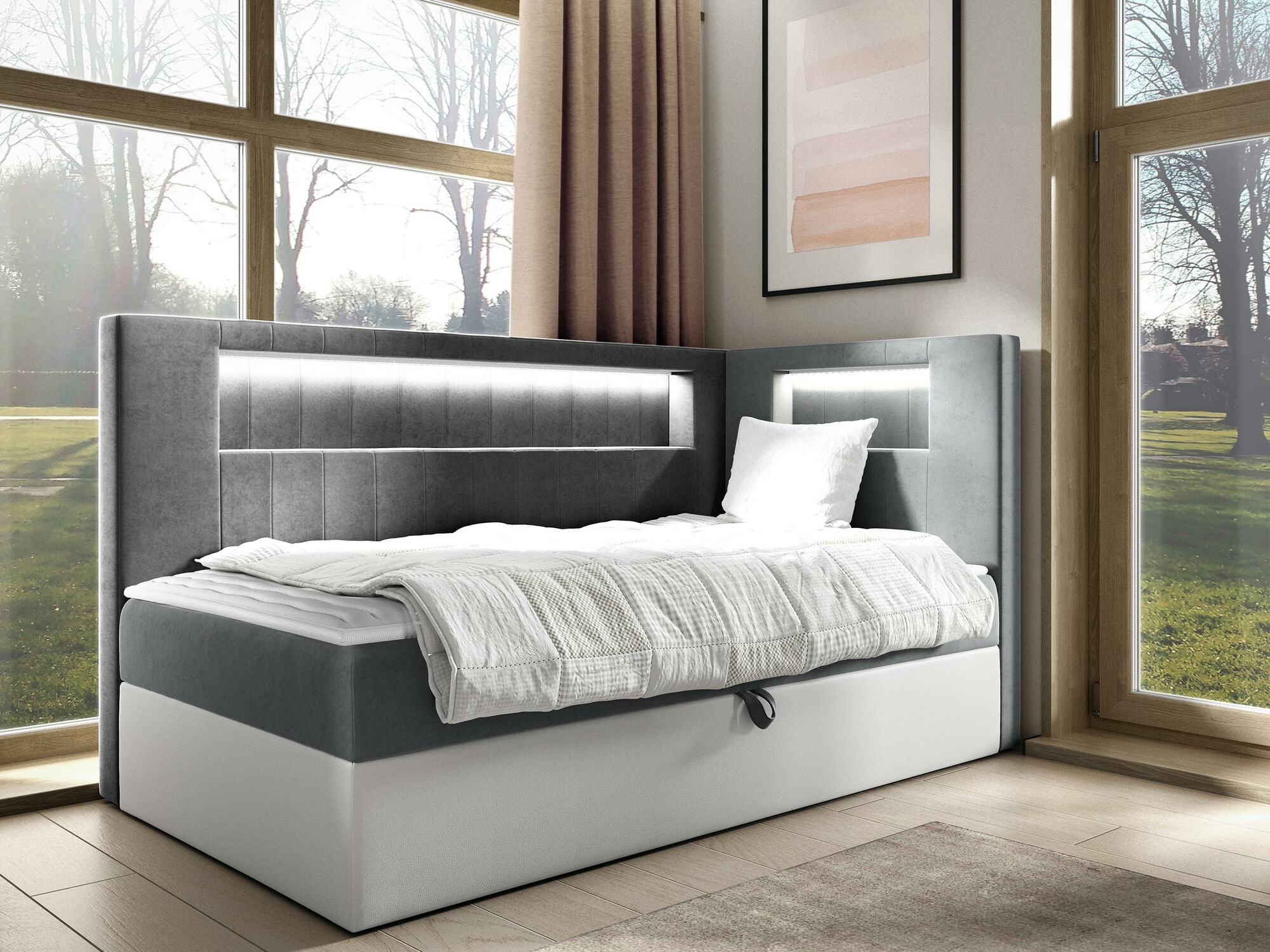 Pat boxspring Lucus VIII (Soft 017 + Fresh 14)