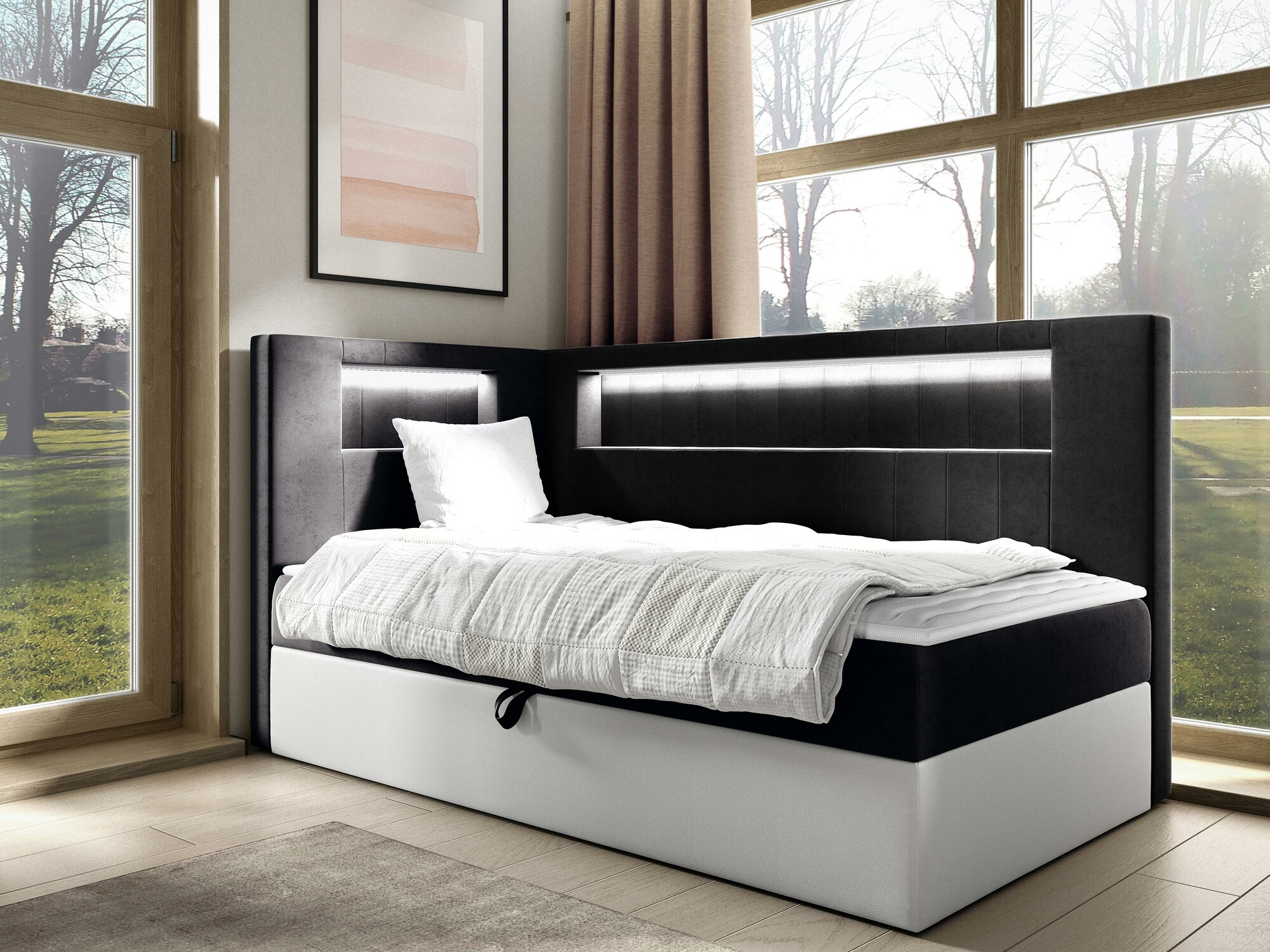 Pat boxspring Lucus VIII (Soft 017 + Fresh 17)