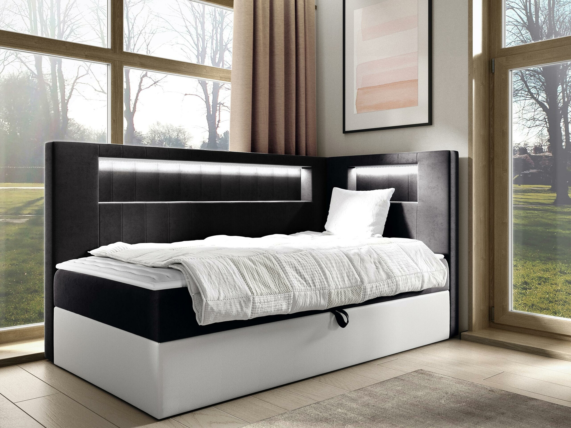Pat boxspring Lucus VIII (Soft 017 + Fresh 17)