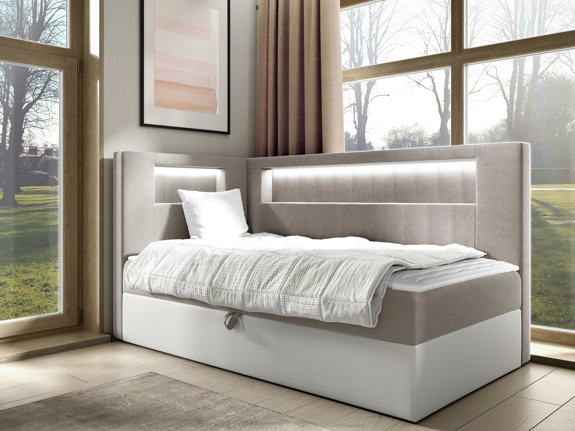 Pat boxspring Lucus VIII (Soft 017 + Fresh 1)