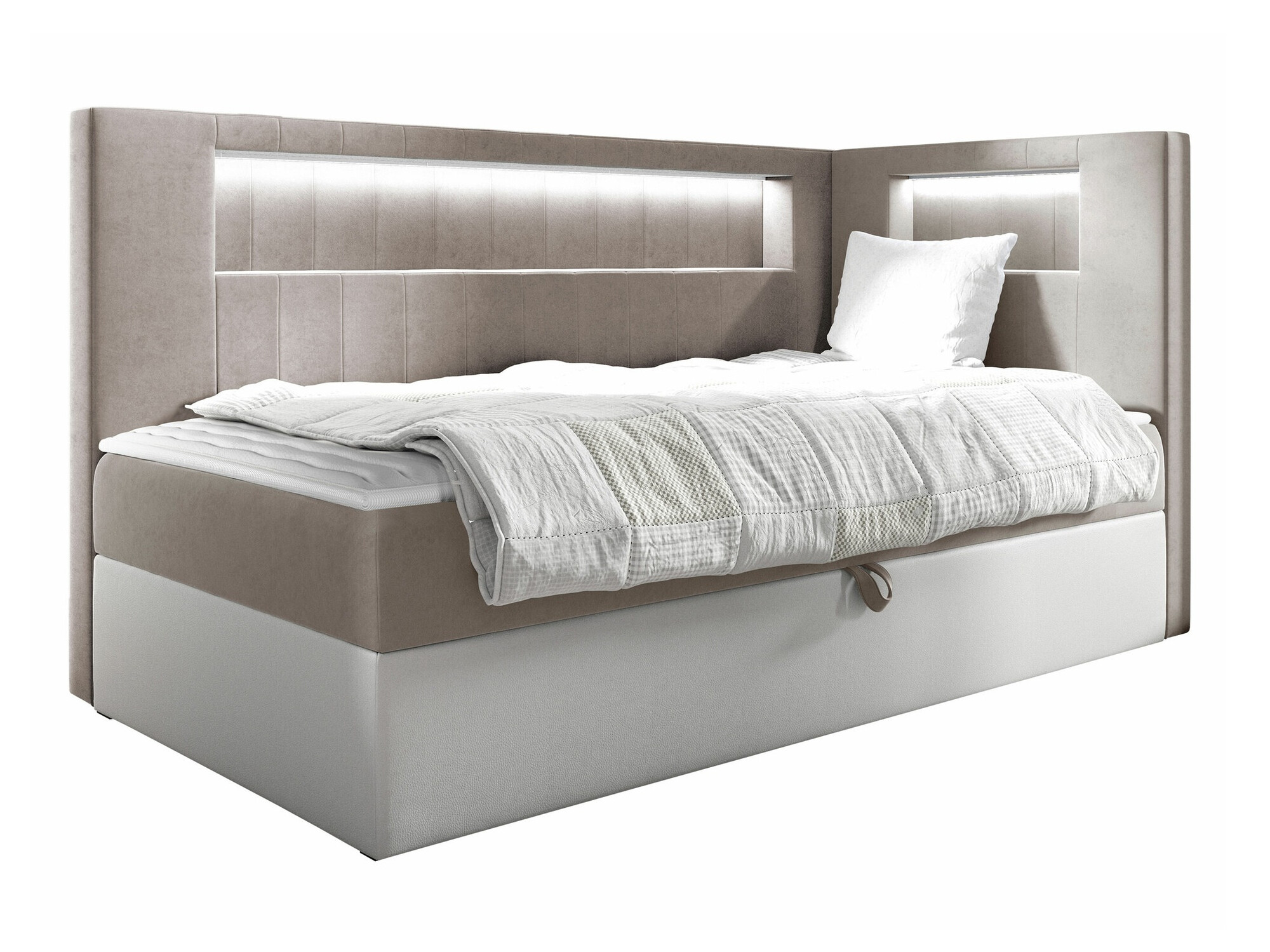 Pat boxspring Lucus VIII (Soft 017 + Fresh 1)