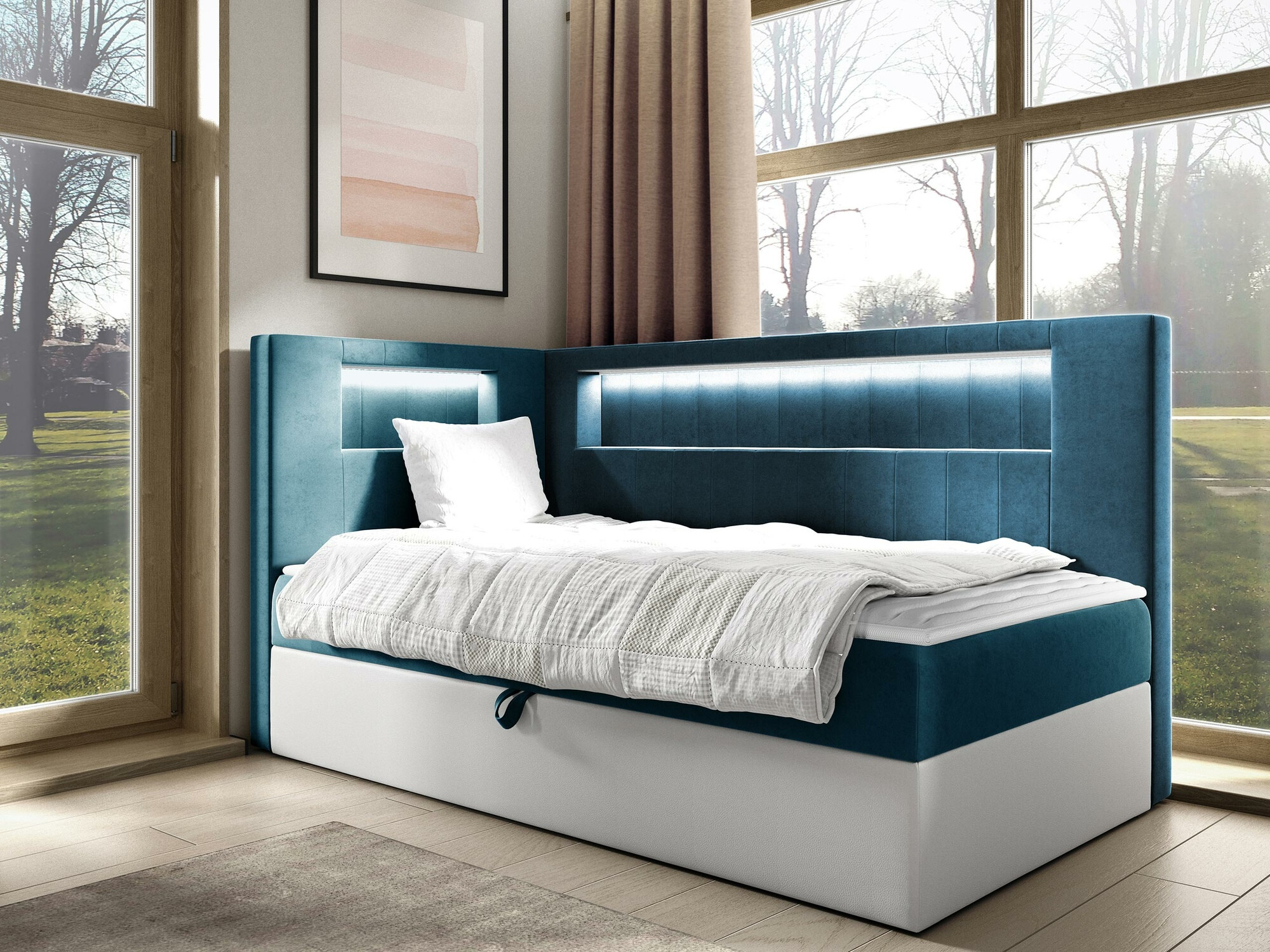 Pat boxspring Lucus VIII (Soft 017 + Fresh 34)