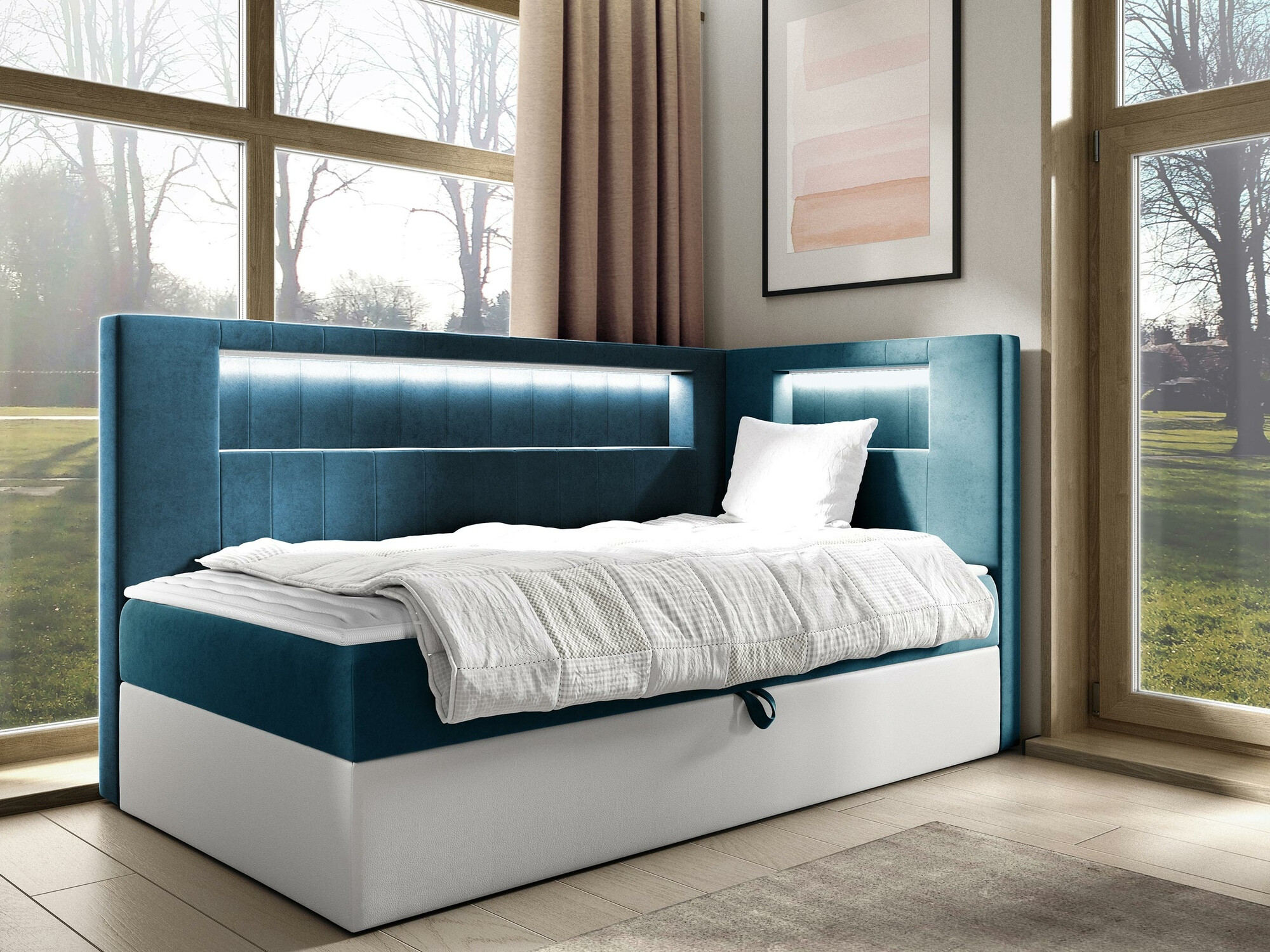 Pat boxspring Lucus VIII (Soft 017 + Fresh 34)