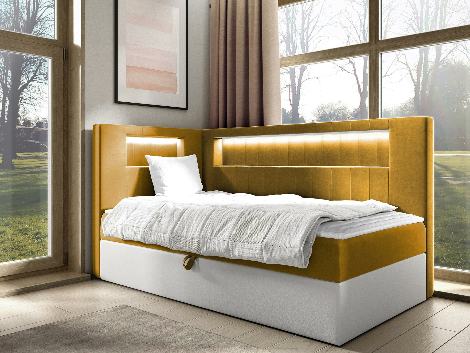 Pat boxspring Lucus VIII (Soft 017 + Fresh 37)