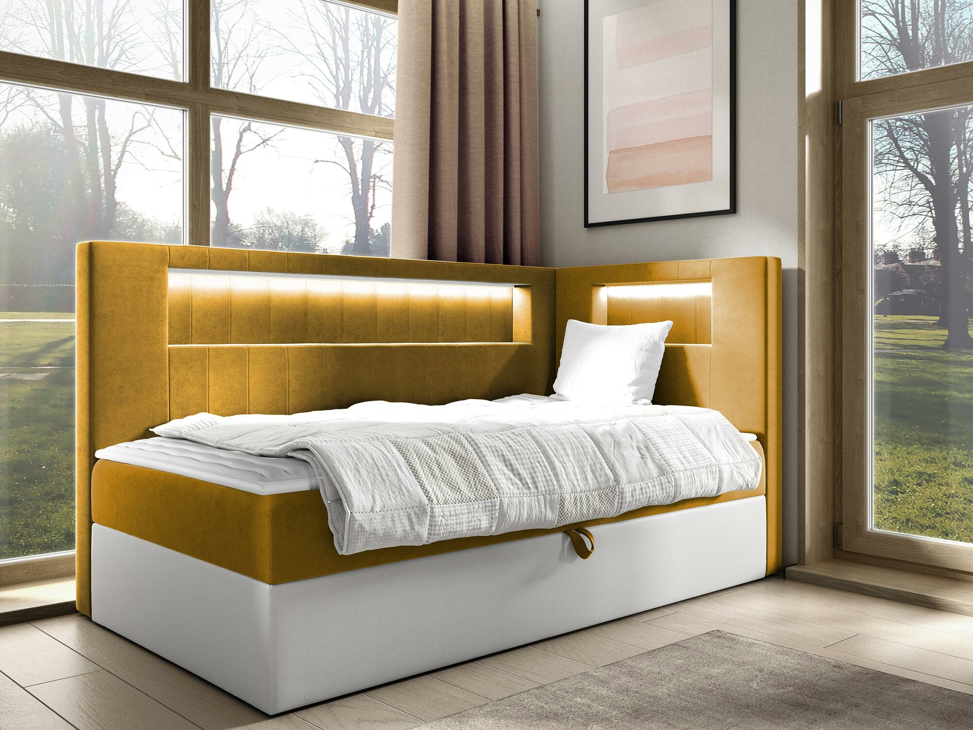 Pat boxspring Lucus VIII (Soft 017 + Fresh 37)