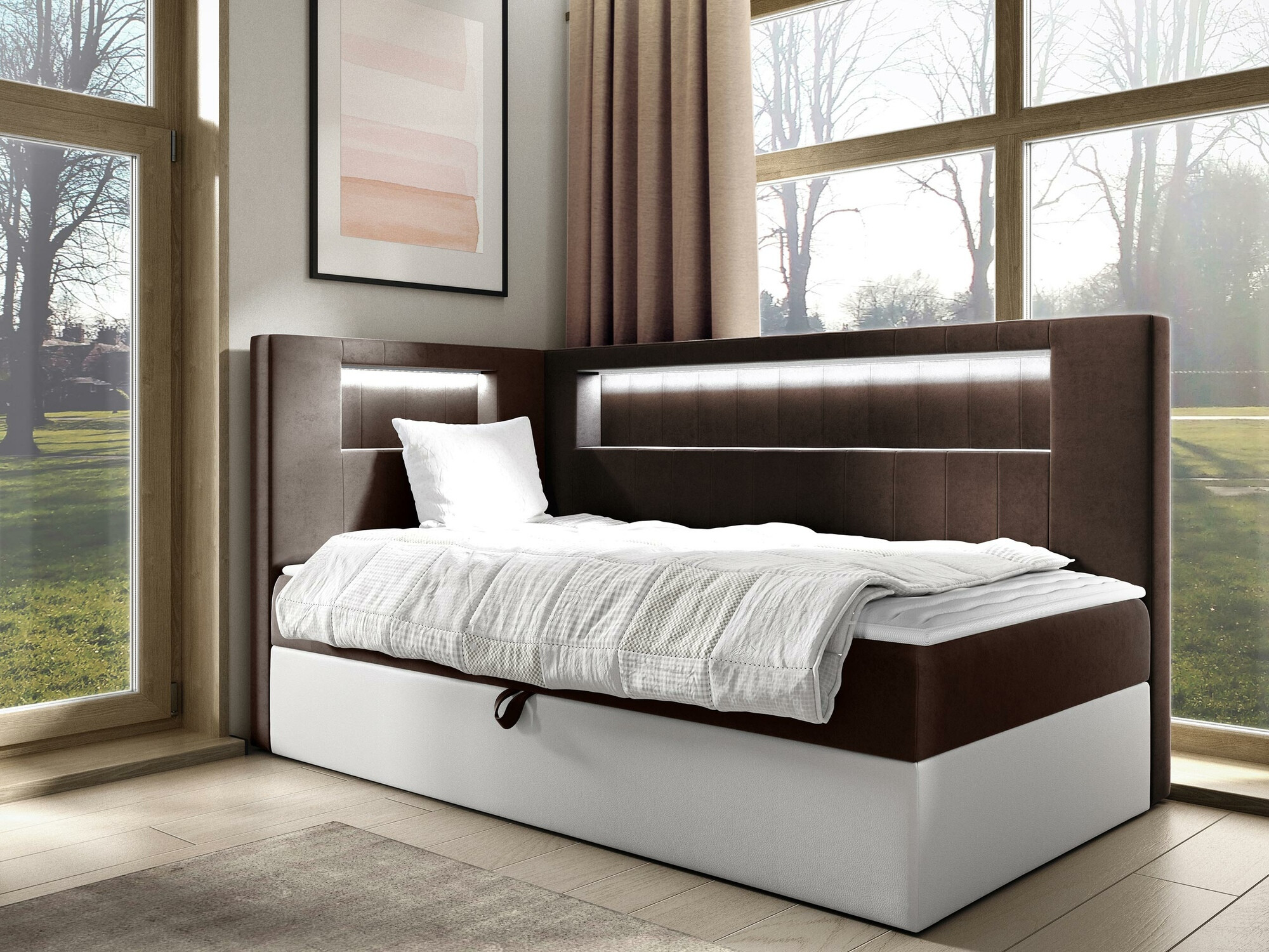 Pat boxspring Lucus VIII (Soft 017 + Fresh 4)