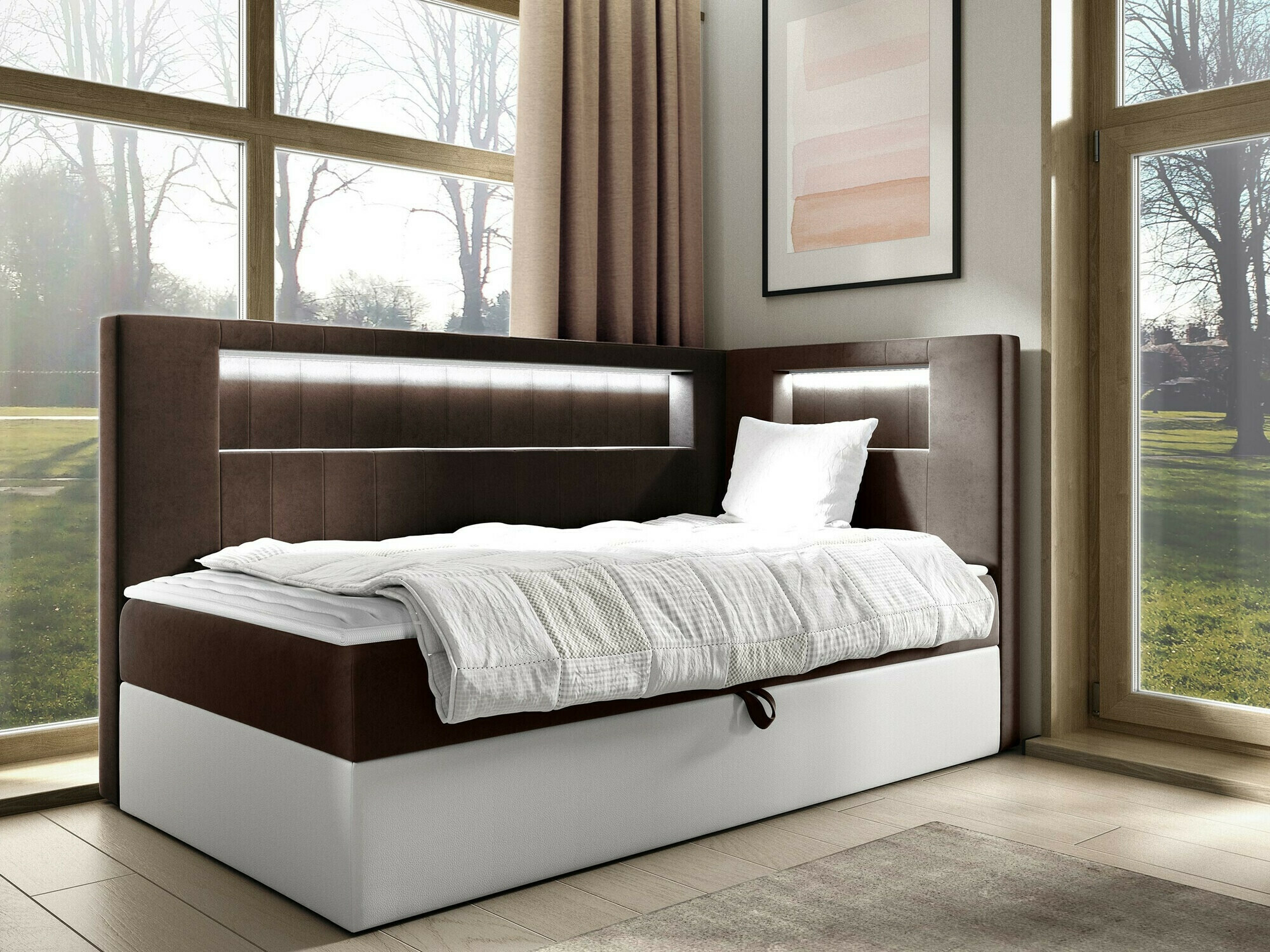 Pat boxspring Lucus VIII (Soft 017 + Fresh 4)