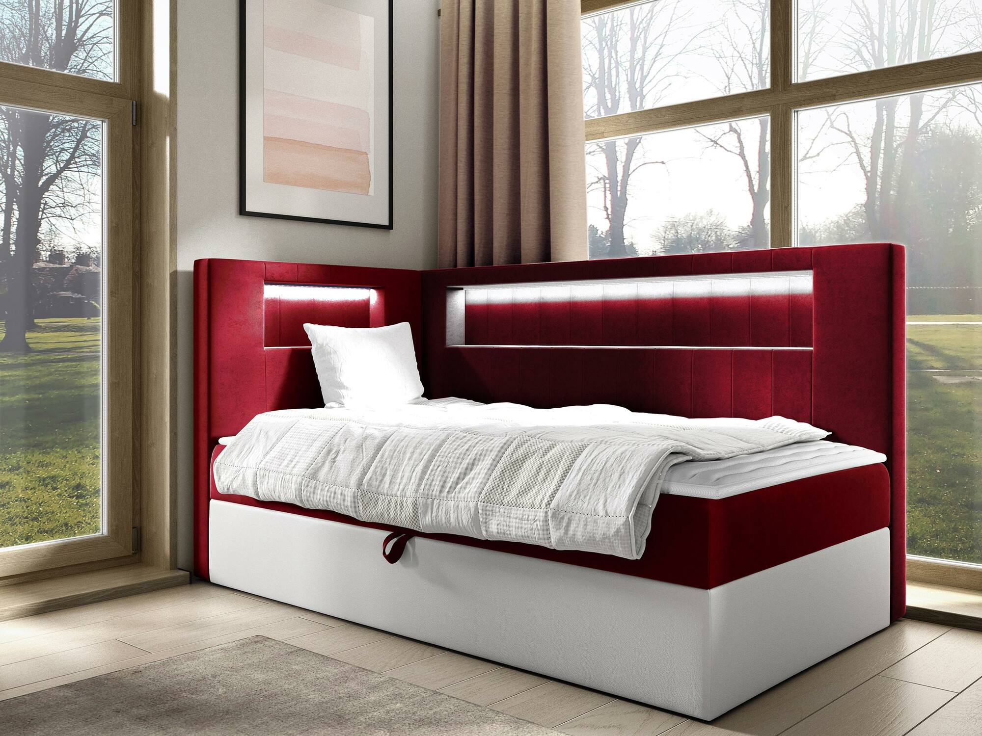 Pat boxspring Lucus VIII (Soft 017 + Fresh 8)