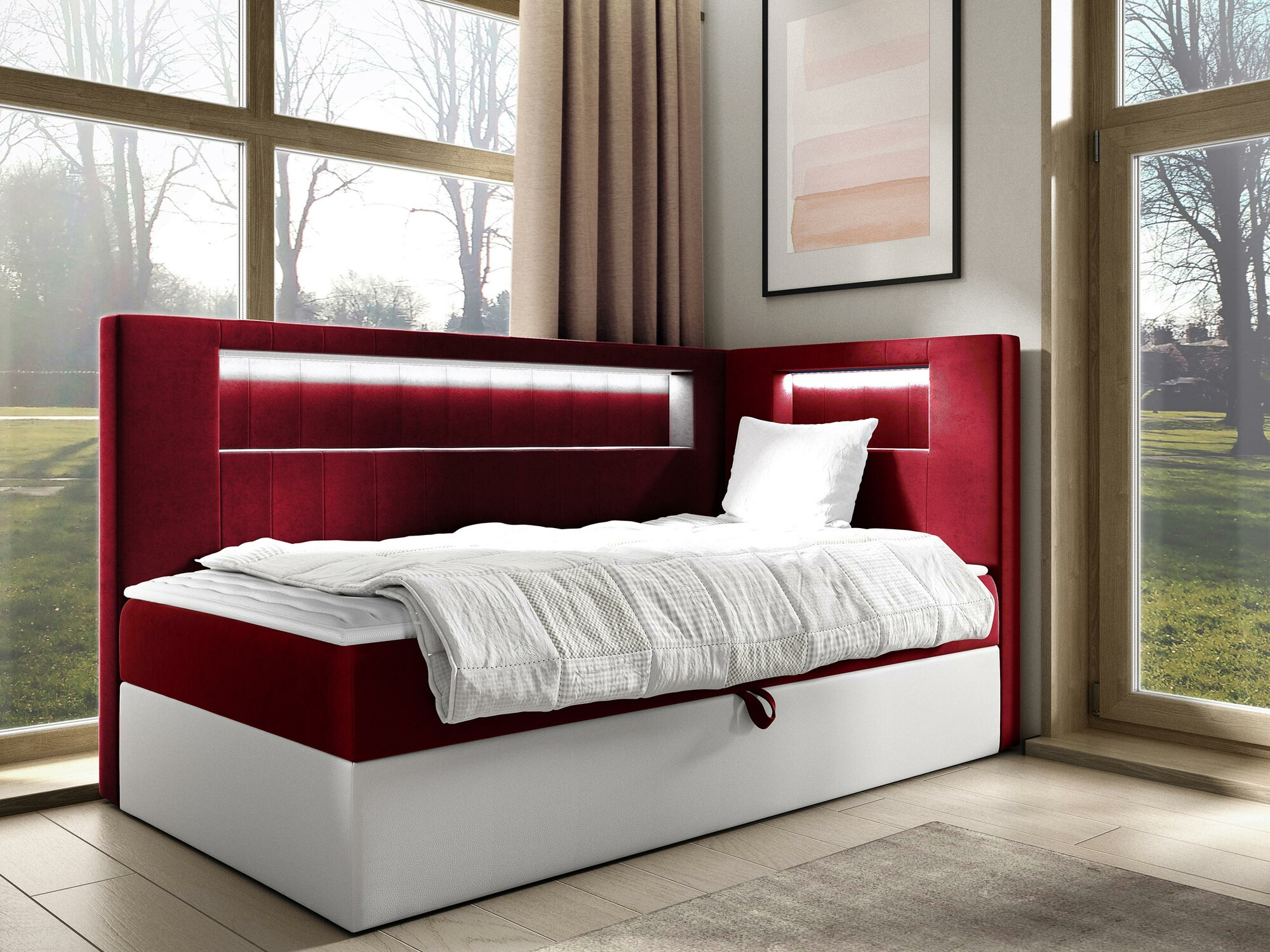 Pat boxspring Lucus VIII (Soft 017 + Fresh 8)
