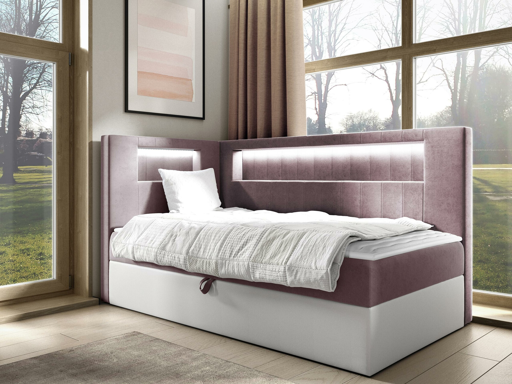Pat boxspring Lucus VIII (Soft 017 + Fresh 9)