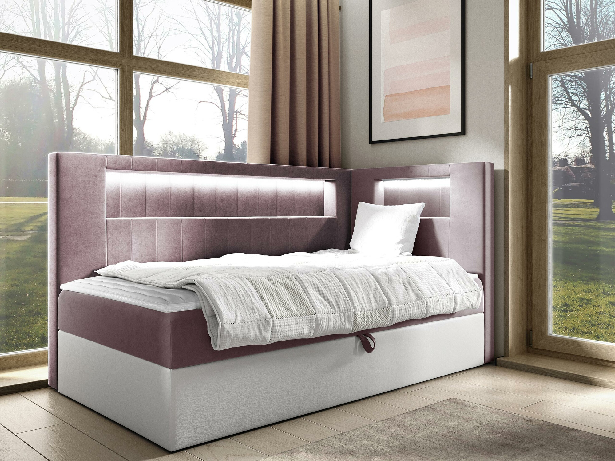 Pat boxspring Lucus VIII (Soft 017 + Fresh 9)