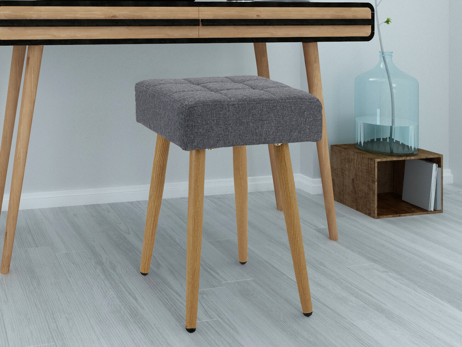 Taburet Denton 1296 (Antracit + Stejar)